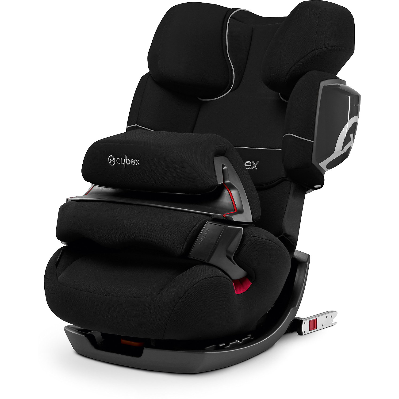 Автокресло Cybex Pallas 2-Fix, 9-36 кг, Pure Black Автокресло Cybex Pallas 2-Fix, 9-36 кг, Pure BlackАвтокресла с креплением Isofix<br>Удобное надежное автокресло позволит перевозить ребенка, не беспокоясь при этом о его безопасности. Оно предназначено для предназначено для детей весом до 36 килограмм, можно использовать уже для 9-месячных малышей. Такое кресло обеспечит малышу не только безопасность, но и комфорт (регулируемая высота подголовника). Вместо пятиточечных ремней ребенок фиксируется при помощи защитного столика, не ограничивая ему свободы движений. Кресло легко трансформируется по мере вырастания ребенка.<br>Автокресло устанавливают по ходу движения. Такое кресло дает возможность свободно путешествовать, ездить в гости и при этом быть рядом с малышом. Конструкция - очень удобная и прочная. Изделие произведено из качественных и безопасных для малышей материалов, оно соответствуют всем современным требованиям безопасности. Оно отлично показало себя на краш-тестах.<br> <br>Дополнительная информация:<br><br>цвет: черный;<br>материал: текстиль, пластик;<br>вес ребенка: до 36 кг (9 месяцев - 12 лет);<br>регулируемая подушка безопасности;<br>регулируемый по высоте подголовник;<br>съемный чехол;<br>по мере взросления ребенка трансформируется в бустер; <br>регулировка положения автокресла одной рукой;<br>регулируемый угол наклона;<br>можно использовать со штатными ремнями или с дополнительной базой;<br>крепление по ходу движения;<br>система защиты от боковых ударов;<br>соответствие Европейскому стандарту безопасности ЕСЕ R44/04.<br><br>АвтокреслоJuno Pallas 2-Fix, Pure Black, от компании Cybex можно купить в нашем магазине.<br><br>Ширина мм: 743<br>Глубина мм: 465<br>Высота мм: 449<br>Вес г: 13050<br>Цвет: черный<br>Возраст от месяцев: 9<br>Возраст до месяцев: 144<br>Пол: Унисекс<br>Возраст: Детский<br>SKU: 3722565
