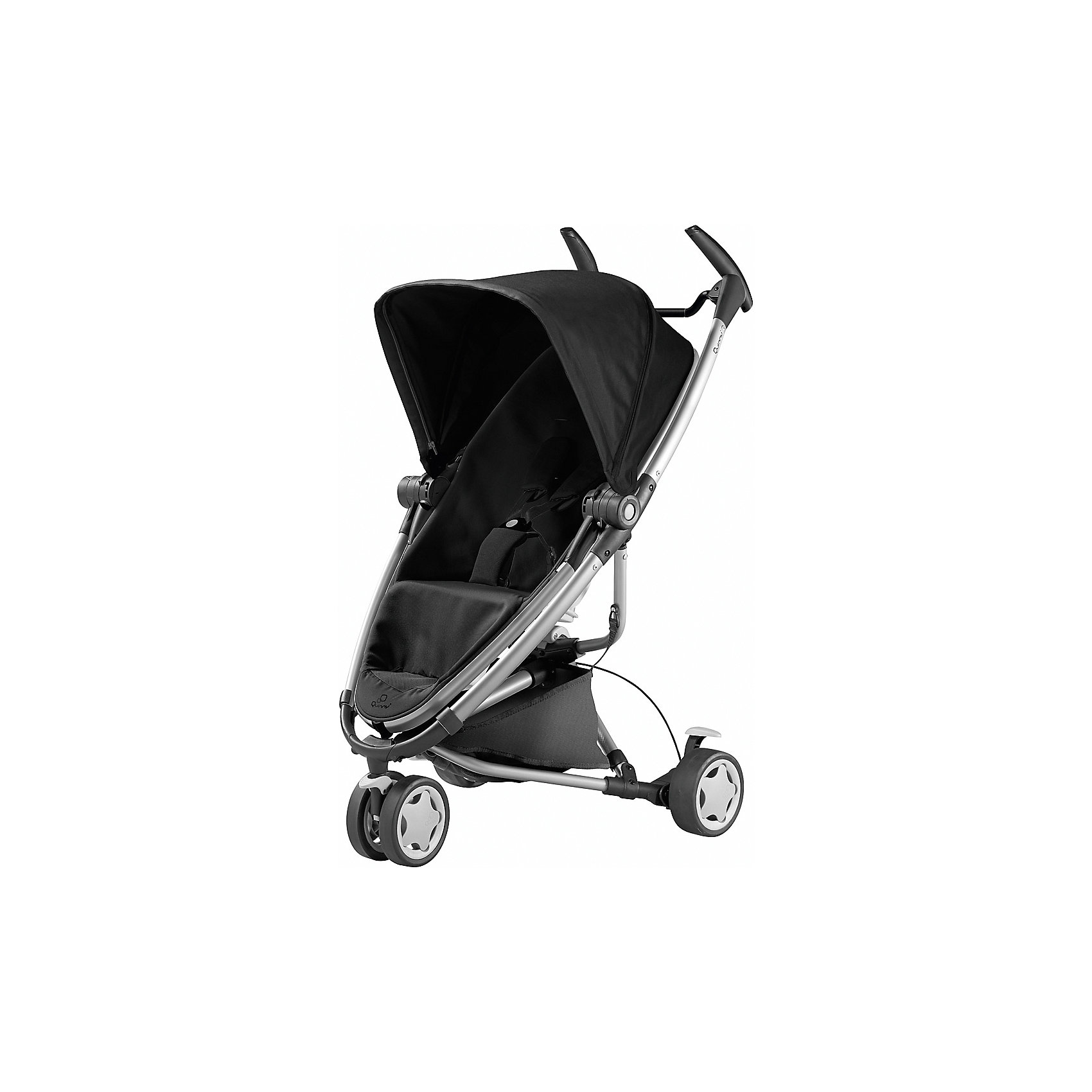 Коляска-трость Quinny Zapp Xtra 2, rocking black Коляска-трость Quinny Zapp Xtra 2, rocking blackКоляски-трости<br>Коляска-трость Запп (Zapp) Xtra 2, Quinny (Квини) - легкая современная прогулочная коляска, которая отвечает всем требованиям комфорта и безопасности малыша. Современный дизайн, легкость управления и маневренность делают ее идеальной для использования в любой ситуации. Коляска оснащена удобным для ребенка сиденьем с мягкими 5-точечными ремнями безопасности. Спинка легко раскладывается в 3 положениях, вплоть до горизонтального. Съемный регулируемый капюшон со смотровым окошком защитит от солнца и дождя. Прогулочный блок устанавливается как по ходу движения коляски так и наоборот. Для родителей предусмотрены удобные ручки и вместительная съемная корзина для принадлежностей малыша.<br><br>Коляска оснащена 3 съемными колесами: сдвоенное переднее поворачивается на 360? и фиксируется, 2 задних колеса со стояночной тормозной системой. Коляска легко и компактно складывается, что позволяет использовать ее во время поездок и путешествий. Тканевая обивка из прочных водо- и грязеотталкивающих материалов легко снимается и чистится, допустима стирка при температуре воды 30? С. Есть возможность установки на раму автокресел Maxi-Cosi Cabrio Fix, Citi и Pebble группы 0+ (приобретаются отдельно). Подходит для детей от 6 мес. до 4 лет, максимальный вес - 15 кг.<br><br>Дополнительная информация:<br><br>- удобна для транспортировки и хранения;<br>- капюшон от солнца и дождя;<br>- регулировка наклона спинки;<br>- сиденье коляски может быть расположено как по ходу движения, так и лицом к маме;<br>- съемная корзина для вещей ребенка;<br>- светоотражающие элементы на обшивке;<br>- переднее плавающее колесо с фиксатором, 2 задних колеса со стояночной тормозной системой;<br>- сочетается с детскими автокреслами Maxi-Cosi Cabrio Fix, Citi и Pebble группы 0+;<br>- легко и компактно складывается тростью.<br>- В комплекте: прогулочный блок, шасси, дождевик.<br>- Цвет: rocking black<br>- Материал: текстиль, алюминий, пластик.<br>- Диаметр колес: 15 см.<br>- Ширина сиденья: 28 х 27 см.<br>- Высота спинки: 49 см.<br>- Размер в разложенном виде: 81 х 59 х 102 см.<br>- Размер в сложенном виде: 89 x 42 x 25 см.<br>- Вес с упаковкой: 9 кг.<br><br>Коляску-трость Zapp Xtra 2, Quinny, rocking black, можно купить в нашем интернет-магазине.<br><br>Ширина мм: 690<br>Глубина мм: 330<br>Высота мм: 300<br>Вес г: 11000<br>Цвет: черный<br>Возраст от месяцев: 6<br>Возраст до месяцев: 36<br>Пол: Унисекс<br>Возраст: Детский<br>SKU: 3767484