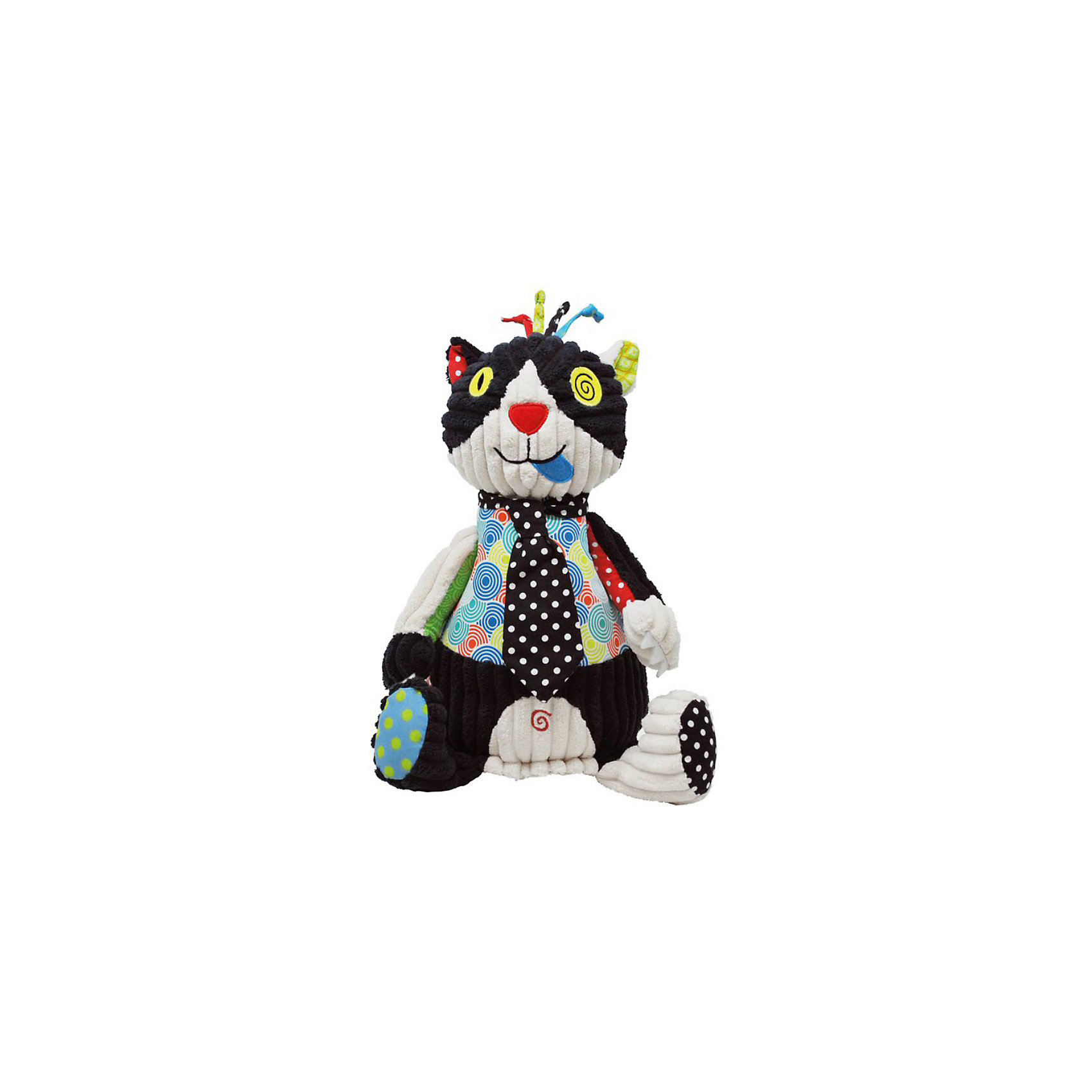 Игрушка Котик Charlos, Deglingos Игрушка Котик Charlos, DeglingosКошки и собаки<br>Эксклюзивная игрушка Котик Charlos, Deglingos - лучший подарок не только детям, но и взрослым.<br>Мягкая дизайнерская игрушка Кот Charlos с элементами ручной вышивки сразу покорит сердце вашего малыша! Все детали на котике вышиты. Кот Charlos завоевывает симпатию экстравагантным и необычным видом. Игрушка порадует ее обладателя ручной работой, высоким уровнем исполнения и достойным выбором первоклассных материалов, взятых для ее изготовления.<br><br>Дополнительная информация:<br><br>- Материалы: велюр, вельвет, ситец, драп, мешковина<br>- Наполнитель: полиэстер<br>- Лапы котика вращаются<br>- Высота котика: 27 см.<br><br>Игрушку Котик Charlos, Deglingos можно купить в нашем интернет-магазине.<br><br>Ширина мм: 120<br>Глубина мм: 120<br>Высота мм: 350<br>Вес г: 230<br>Возраст от месяцев: 24<br>Возраст до месяцев: 120<br>Пол: Унисекс<br>Возраст: Детский<br>SKU: 3771799