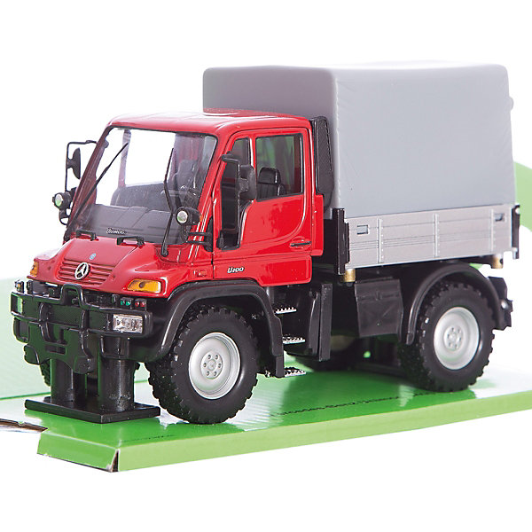 Модель машины 1:32 Mercedes-Benz Unimog U400 с фургоном, Welly Модель машины 1:32 Mercedes-Benz Unimog U400 с фургоном, WellyМашинки<br>Модель машины Mercedes-Benz Unimog U400 с фургоном, Welly (Велли) станет замечательным подарком для автолюбителей и коллекционеров всех возрастов. В коллекции масштабных моделей Welly представлено все многообразие автотехники: ретро-автомобили, легковые автомобили различных марок, грузовики, автомобили городских служб и многое другое. Все машинки отличаются высокой степенью детализации и тщательной проработкой всех элементов.<br><br>Машинка Mercedes-Benz Unimog U400 представляет собой точную копию настоящего грузовика-вездехода в масштабе 1:32. Автомобиль Mercedes-Benz Unimog - это универсальный грузовик для использования в экстремальных условиях, он отличается высокой степенью проходимости и способностью передвигаться в любых условиях, при любой погоде. Некоторые модели Унимог могут даже передвигаться по железнодорожным путям. Модель оснащена прочным лобовым стеклом и зеркалами заднего вида, интерьер салона и органы управления тщательно проработаны. Передние двери открываются, колеса вращаются. Корпус автомобиля выполнен из металла, а отделка салона и декоративные элементы из пластика.<br><br>Дополнительная информация:<br><br>- Материал: металл, пластик, колеса прорезиненные.<br>- Масштаб: 1:32.<br>- Размер: 11 х 21 х 12 см.<br>- Вес: 0,44 кг. <br><br>Модель машины Mercedes-Benz Unimog U400 с фургоном, Welly можно купить в нашем интернет-магазине.<br><br>Ширина мм: 205<br>Глубина мм: 110<br>Высота мм: 115<br>Вес г: 440<br>Возраст от месяцев: 36<br>Возраст до месяцев: 192<br>Пол: Мужской<br>Возраст: Детский<br>SKU: 3777900