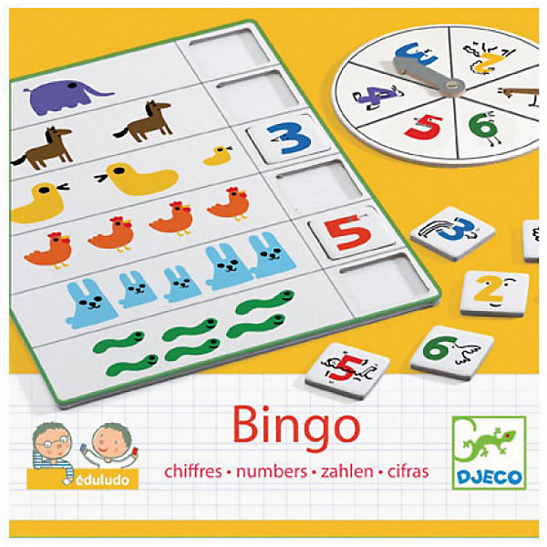 Игра Eduludo Числа Бинго, DJECO Игра Eduludo Числа Бинго, DJECOСтратегические настольные игры<br>Серия игр Eduludo основана на принципе – учись играя. Таким образом ребенок постигает неизвестное ему с удовольствием и очень легко! С помощью игры Eduludo Числа Бинго Вы можете провести увлекательный семейный вечер или позабавиться в компании. А так же игра дает прекрасную возможность познакомить ребенка с цифрами играя.<br>Вращайте друг за другом колесо и сочетайте формы в соответствии с карточками и нарисованными фигурками. Выигрывает тот, кто последним соберет свою карточку. Азарт подстегнет ребенка и он в два счета освоит элементарный счет! Игра развивает логическое мышление, сообразительность и внимательность ребенка, учит его усидчивости и терпению.<br><br>Дополнительная информация: <br><br>- Количество игроков: до 4-х человек;<br>- Дает возможность в игровой форме изучить счет;<br>- Яркие картинки;<br>- Отличный подарок;<br>- Понравится и взрослым и детям;<br>- Игра продается в красивой картонной коробке;<br>- Размер упаковки: 21 х 21 х 3,5 см;<br>- Вес: 500 г<br><br>Игру Eduludo Числа Бинго, DJECO (Джеко) можно купить в нашем интернет-магазине.<br><br>Ширина мм: 210<br>Глубина мм: 210<br>Высота мм: 35<br>Вес г: 500<br>Возраст от месяцев: 36<br>Возраст до месяцев: 72<br>Пол: Унисекс<br>Возраст: Детский<br>SKU: 3778419