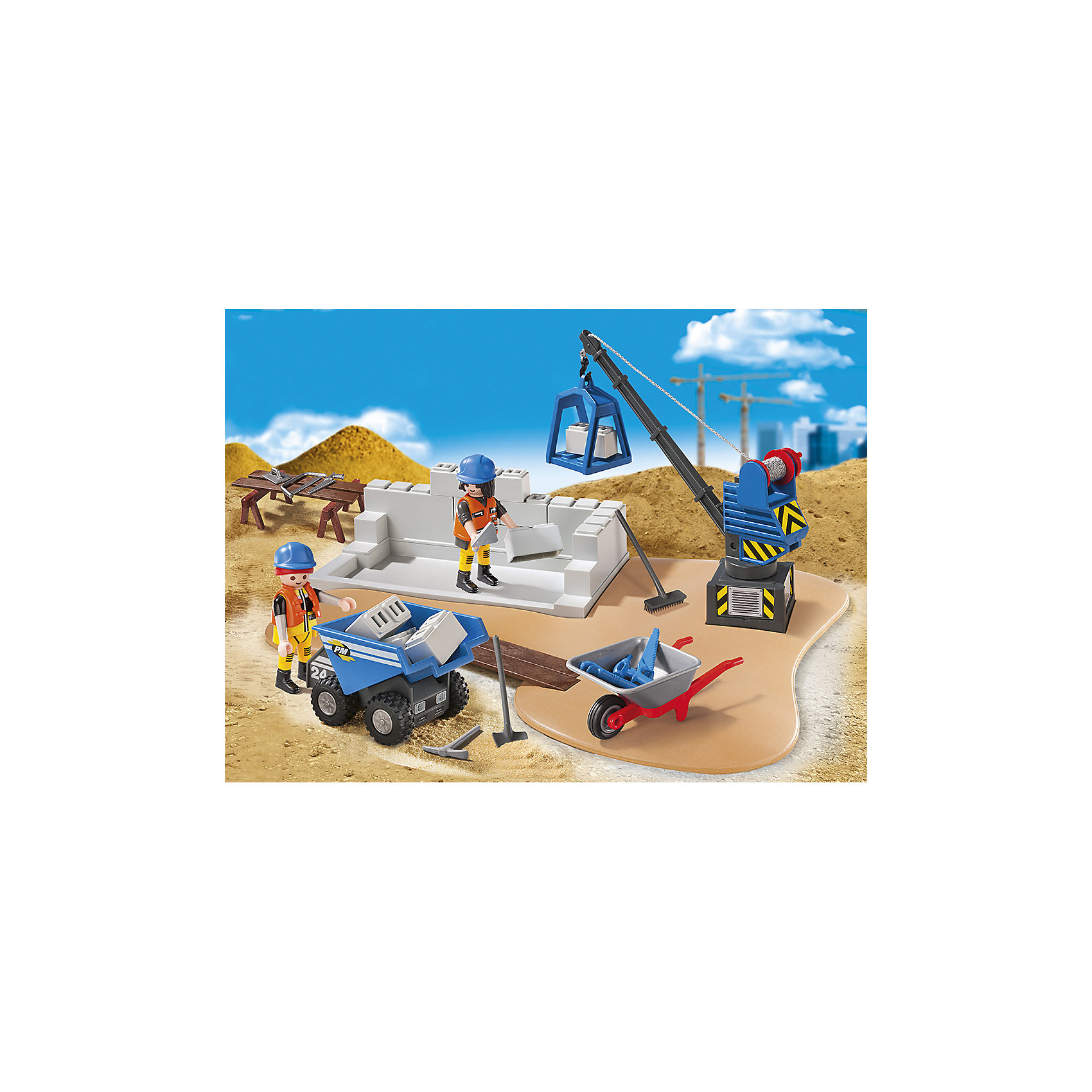 Супер набор: Стройка, PLAYMOBIL Супер набор: Стройка, PLAYMOBILПластмассовые конструкторы<br><br><br>Ширина мм: 348<br>Глубина мм: 251<br>Высота мм: 73<br>Вес г: 560<br>Возраст от месяцев: 48<br>Возраст до месяцев: 120<br>Пол: Мужской<br>Возраст: Детский<br>SKU: 3786339