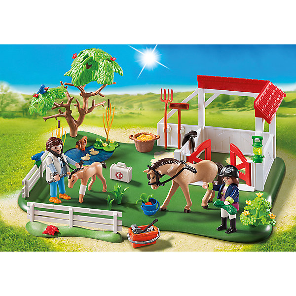 Супер набор: Загон для Лошадей, PLAYMOBIL Супер набор: Загон для Лошадей, PLAYMOBILПластмассовые конструкторы<br><br><br>Ширина мм: 351<br>Глубина мм: 248<br>Высота мм: 76<br>Вес г: 643<br>Возраст от месяцев: 48<br>Возраст до месяцев: 120<br>Пол: Женский<br>Возраст: Детский<br>SKU: 3786342