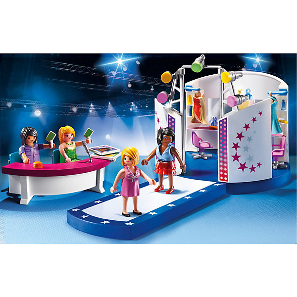 Фэшн и Стиль: Кастинг моделей с подиумом, PLAYMOBIL Фэшн и Стиль: Кастинг моделей с подиумом, PLAYMOBILПластмассовые конструкторы<br>Фэшн и Стиль: Фотосессия, PLAYMOBIL (Плэймобил)<br><br>Характеристики:<br><br>• несколько фигурок для настоящего кастинга<br>• изготовлены из высококачественного материала<br>• в комплекте: фигурки, подиум, гардеробная, аксессуары<br>• материал: пластик<br>• 24,8х38,5х9,4 см<br><br>Настоящий модный показ можно устроить дома! В наборе от Плэймобил есть всё необходимое для этого: модели, жюри, подиум и гардеробная. Ребенок может создать увлекательную игру, переодеть моделей, сделать им красивый образ. Все детали изготовлены из высококачественного пластика, безопасного для детей. Создайте модный кастинг у себя дома!<br><br>Фэшн и Стиль: Фотосессия, PLAYMOBIL (Плэймобил) вы можете купить в нашем интернет-магазине.<br><br>Ширина мм: 387<br>Глубина мм: 250<br>Высота мм: 100<br>Вес г: 680<br>Возраст от месяцев: 48<br>Возраст до месяцев: 120<br>Пол: Женский<br>Возраст: Детский<br>SKU: 3786410