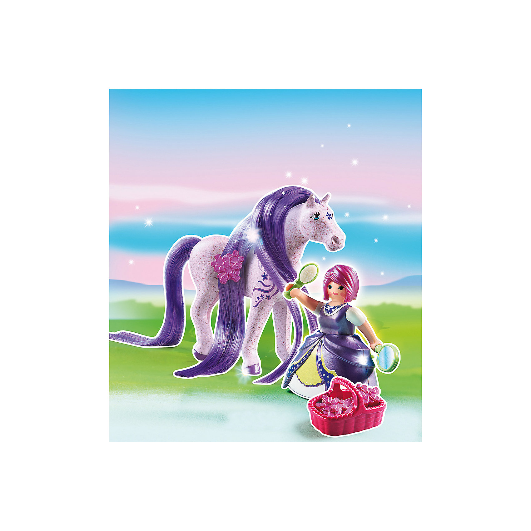 Принцессы: Принцесса Виола с Лошадкой, PLAYMOBIL Принцессы: Принцесса Виола с Лошадкой, PLAYMOBILПластмассовые конструкторы<br><br><br>Ширина мм: 236<br>Глубина мм: 170<br>Высота мм: 68<br>Вес г: 117<br>Возраст от месяцев: 60<br>Возраст до месяцев: 120<br>Пол: Женский<br>Возраст: Детский<br>SKU: 3786431
