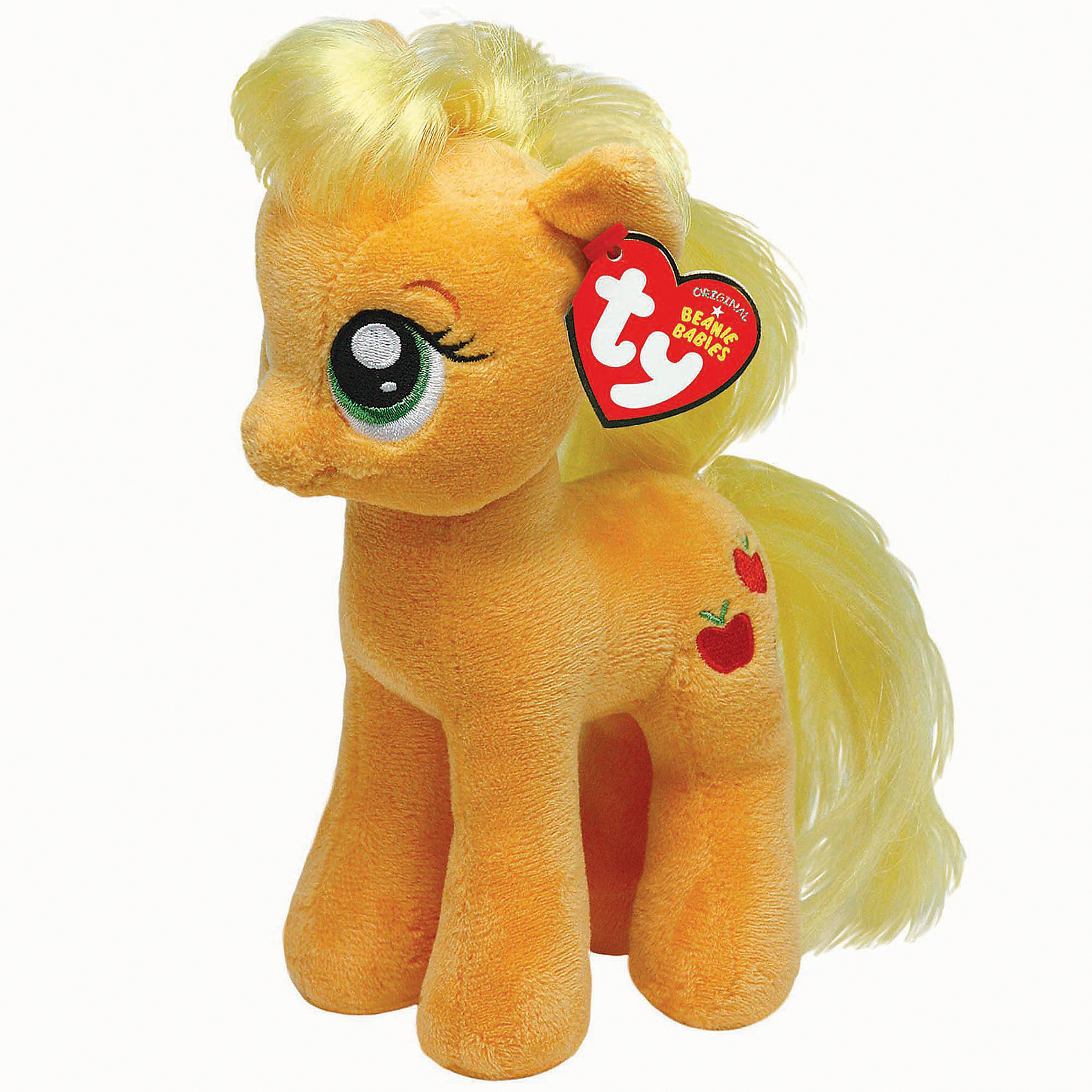 Пони Эпл Джек, 20 см, My little Pony, Ty Пони Эпл Джек, 20 см, My little Pony, TyЛюбимые герои<br>Пони Эпл Джек, 20 см, My little Pony, Ty обязательно порадует малышку-поклонницу мультсериала Моя маленькая Пони (Дружба - это чудо).<br>Мягкая игрушка Пони Эпл Джек от Ty для маленьких девочек, которые верят в чудеса и добрых пони. Ее миниатюрные размеры делают ее еще более обаятельной. Милая Пони Эпл Джек с невероятно добрыми искренними глазками еще никого не оставляла равнодушным! У пони мягкая шерстка бежевого цвета, светлая грива и длинный хвост. Она будет радовать девочку своим улыбающимся личиком. Мягкая игрушка изготовлена из высококачественных материалов, которые не принесут вреда детскому здоровью, только радость и захватывающие эмоции от новой игрушки, которая сошла с экрана телевизора, чтобы поиграть с вашей малышкой и научить ее быть доброй и отзывчивой.<br><br>Дополнительная информация:<br><br>- Игрушка развивает: тактильные навыки, зрительную координацию, мелкую моторику рук<br>- Яркие и стойкие цвета приятны для глаз<br>- Материал: текстиль, искусственный мех<br>- Наполнение: синтепон<br>- Размер игрушки: 20 см.<br><br>Мягкая игрушка Пони Эпл Джек, 20 см, My little Pony, Ty - подарите себе и своему ребенку частичку радости!<br><br>Мягкую игрушку Пони Эпл Джек, 20 см, My little Pony (Май литл Пони), Ty можно купить в нашем интернет-магазине.<br><br>Ширина мм: 360<br>Глубина мм: 190<br>Высота мм: 203<br>Вес г: 85<br>Возраст от месяцев: 36<br>Возраст до месяцев: 120<br>Пол: Женский<br>Возраст: Детский<br>SKU: 3789507