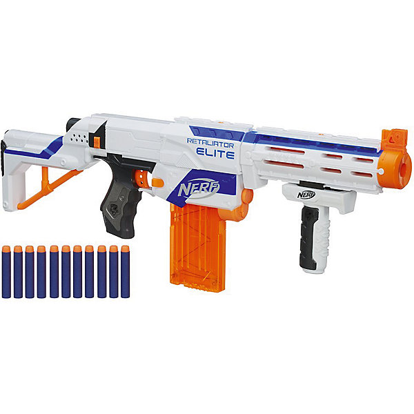 Бластер Элит Риталиэйтор, NERF Бластер Элит Риталиэйтор, NERFИгрушечные пистолеты и бластеры<br>Только тебе решать, каким будет твой бластер Риталиэйтор! В наборе 3 элемента бластера, включая съемные приклад и ствол, а также крепежную ручку. <br><br>Дополнительная информация:<br><br>Длина бластера приблизительно 60 см<br>Обойма на 12 стрел и сами стрелы в комплекте.<br>Длина стрелы: 7 см<br>Стреляет на расстояние свыше 26 метров.<br><br>Бластер Элит Риталиэйтор new, NERF можно купить в нашем магазине.<br><br>Ширина мм: 483<br>Глубина мм: 289<br>Высота мм: 68<br>Вес г: 1192<br>Возраст от месяцев: 96<br>Возраст до месяцев: 144<br>Пол: Мужской<br>Возраст: Детский<br>SKU: 3795550