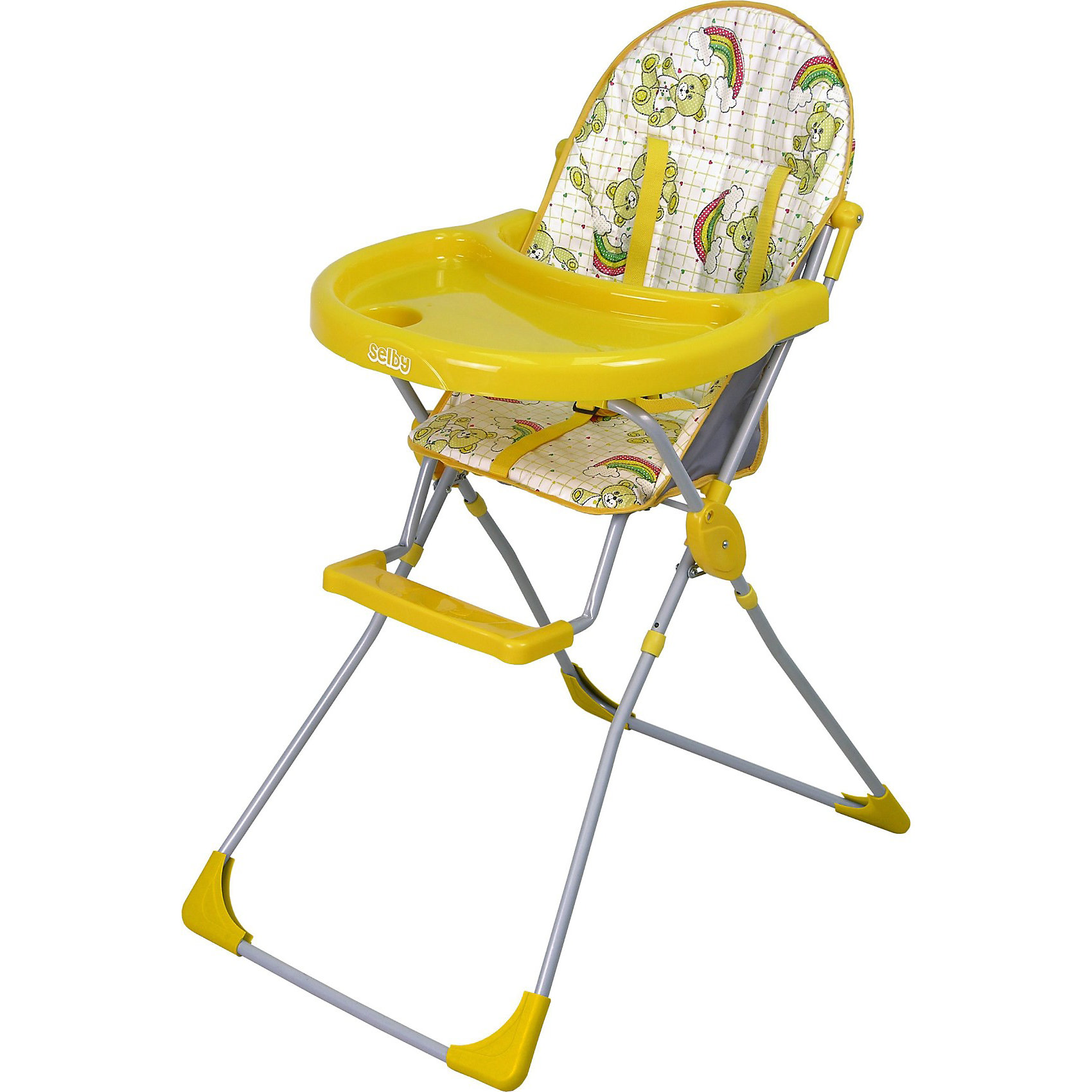 Selby Стульчик для кормления 152 Selby, желтый высокий стул для кормления selby 152 yellow
