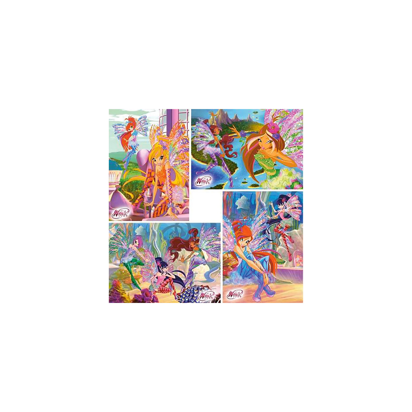 Пазлы Winx Club, 8*12*15*20 деталей, Castorland Пазлы Winx Club, 8*12*15*20 деталей, CastorlandПазлы для малышей<br>Набор пазлов Winx Club (Винкс Клаб) от Castorland (Касторленд) откроет перед Вашим ребенком замечательный мир фей из одноименного мультсериала! Набор просто находка, ведь он подойдет как начинающим, так и более опытным любителям пазлов. В наборе четыре фантастических картинки, на которых малыш найдет любимых персонажей мультсериала. Когда малыш освоит картинки, состоящие из 8 и 12 элементов, можно переходить к более сложным, состоящим из 15 и 20 элементов. Собирание пазлов отлично развивает логическое мышление, внимание, память, воображение, мелкую моторику руки и учит правильно воспринимать связь между частью и целым.<br><br>Дополнительная информация:<br><br>- Прекрасный подарок для поклонниц сериала Winx Club (Винкс Клаб);<br>- Набор из 4 пазлов: 8,12,15,20 элементов;<br>- Прекрасно развивает моторику и усидчивость;<br>- Отличное качество деталей;<br>- Прослужит долго;<br>- Яркие цвета;<br>- Размер коробки: 24,5 x 17,5 x 3,5 см;<br>- Вес: 150 г<br><br>Пазлы Winx Club (Винкс Клаб), 8*12*15*20 деталей, Castorland (Касторленд) можно купить в нашем интернет-магазине.<br><br>Ширина мм: 245<br>Глубина мм: 37<br>Высота мм: 175<br>Вес г: 150<br>Возраст от месяцев: 36<br>Возраст до месяцев: 60<br>Пол: Унисекс<br>Возраст: Детский<br>Количество деталей: 8<br>SKU: 3849120