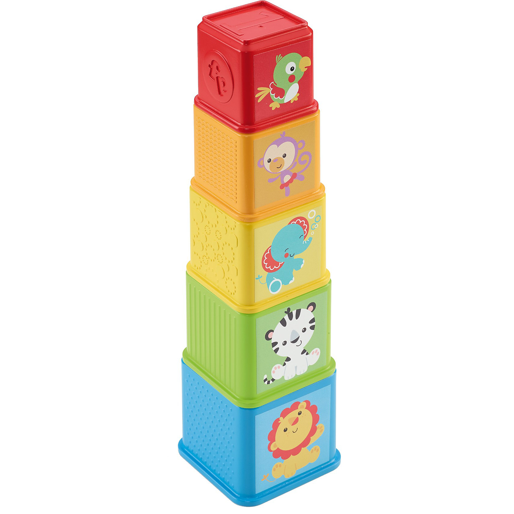Разноцветная Пирамидка, Fisher-Price Разноцветная Пирамидка, Fisher-PriceРазноцветная Пирамидка, Fisher-Price (Фишер Прайс)<br><br>Разноцветная Пирамидка отлично подойдет детям дошкольного возраста. Из этих деталей в виде стаканчиков можно выстроить пирамиду, а можно вложить их один в другой! Детали окрашены в разные цвета, имеют приятную фактуру. На стаканчиках нарисованы цифры, звери и предметы. Такая игрушка помогает развить воображение, координацию движений и осваивать счет. <br>Пирамидка изготовлена из высококачественных, легких и безопасных для детей материалов, детали окрашены яркими красителями, устойчивыми к выгоранию и истиранию. В комплекте - пять разных стаканчиков.<br><br>Дополнительная информация:<br><br>цвет: разноцветный;<br>материал: пластик;<br>комплектация: 5 деталей.<br><br>Разноцветная Пирамидка, Fisher-Price (Фишер Прайс) можно купить в нашем магазине.<br><br>Ширина мм: 205<br>Глубина мм: 115<br>Высота мм: 94<br>Вес г: 260<br>Возраст от месяцев: 6<br>Возраст до месяцев: 18<br>Пол: Унисекс<br>Возраст: Детский<br>SKU: 3863148