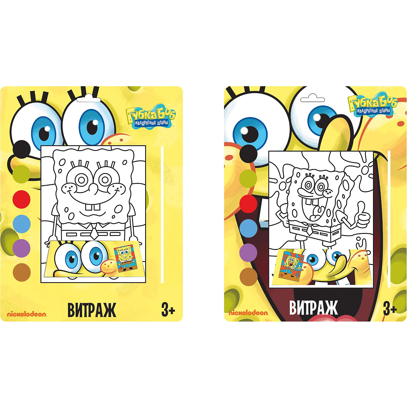 Витражная картинка 17х19 см, Губка Боб Витражная картинка 17х19 см, Губка БобВитражная картинка, Губка Боб (Спанч Боб) - увлекательный набор для творчества, который станет приятным сюрпризом для Вашего ребенка. С помощью трафарета с нанесенным черно-белым рисунком и витражных красок (входят в комплект) можно создать яркую картинку с изображением забавного героя популярного мультсериала Губка Боб (Спанч Боб). Картинка украсит комнату ребенка или станет подарком, сделанным собственными руками для его друзей и родственников.<br><br>Дополнительная информация:<br><br>- В комплекте: трафарет-витраж, 6 цветных красок, кисть. <br>- Материал: пластик.<br>- Размер картинки: 17 х 19 см.<br>- Размер упаковки: 1,5 х 26,5 х 19 см.<br>- Вес: 119 гр.<br><br>Набор способствует развитию мелкой моторики рук, внимания, творческих и художественных способностей ребенка.<br><br>Витражную картинку, Губка Боб (Спанч Боб) можно купить в нашем интернет-магазине.<br><br>Ширина мм: 360<br>Глубина мм: 90<br>Высота мм: 300<br>Вес г: 119<br>Возраст от месяцев: 36<br>Возраст до месяцев: 96<br>Пол: Унисекс<br>Возраст: Детский<br>SKU: 3866759