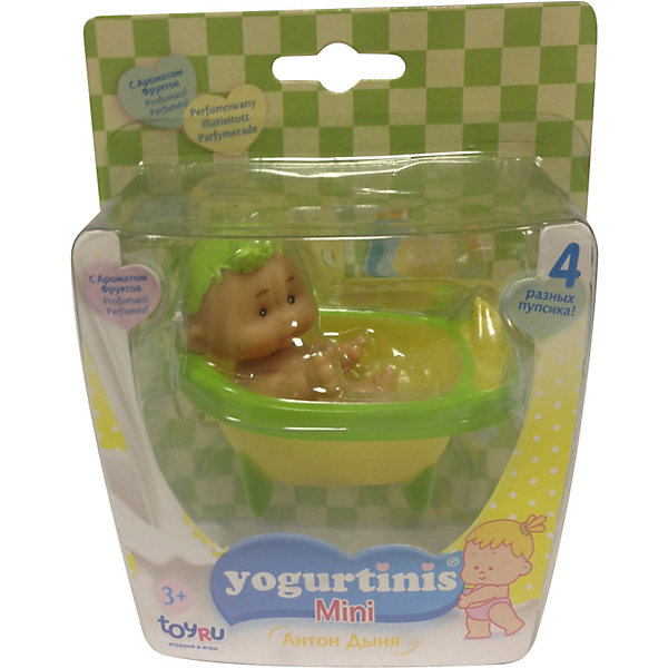 Мини Йогуртини с аксессуарами, Yogurtinis Мини Йогуртини с аксессуарами, YogurtinisКуклы<br>Фруктовые пупсы Yogurtinis (Йогуртини) уже завоевали любовь малышек по всему миру, теперь и Ваша девочка сможет по достоинству оценить этих трогательных ароматных малышей. Мини Yogurtinis (Йогуртини) -самые маленькие в коллекции ароматных пупсов. Девочке будет очень интересно с ними играть, ведь у каждой малышки в серии свой аксессуар: ванная, стульчик, <br>Кресло Качалка и ходунки! Прелестные куколки сделаны из мягкой резины: все части тела у них подвижные, благодаря чему пупсики могут принимать разные положения и позы. Чудные маленькие пупсики идеально подходят для путешествий. <br>Особенность каждой куколки — это уникальный йогуртово-фруктовый аромат: малиновый, ананасовый, дынный, сливовый, яблочный, смородиновый. Каждая куколка эксклюзивна — у нее очень обаятельное личико, выразительный взгляд и, конечно, собственное имя! Четыре чудесные фруктовые очаровашки уже ждут Вашу малышку: выберете одну или соберите всю коллекцию!<br> <br>Дополнительная информация:<br><br>- В комплекте 1 куколка с аксессуаром (ванная, стульчик, <br>Кресло Качалка или ходунки);<br>- Мини-пупсики самые маленькие в коллекции;<br>- Прекрасный фруктовый аромат;<br>- Выразительное личико;<br>- Удобно брать в путешествия;<br>- Высота куколки: 7,5 см;<br>- Размер упаковки: 11,5 х 7,5 х 12,5 см;<br>- Вес: 83 г<br><br>Внимание! Куколки поставляются в четырех разных дизайнах. К сожалению заранее заказать определенный дизайн нельзя.<br><br>Мини Yogurtinis (Йогуртини) с аксессуарами, в ассортименте, Yogurtinis (Йогуртини) можно купить в нашем интернет-магазине.<br><br>Ширина мм: 115<br>Глубина мм: 75<br>Высота мм: 125<br>Вес г: 83<br>Возраст от месяцев: 36<br>Возраст до месяцев: 72<br>Пол: Женский<br>Возраст: Детский<br>SKU: 3879030