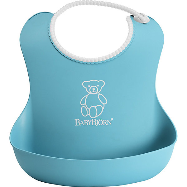 Мягкий нагрудник с карманом, BabyBjorn, бирюзовый Мягкий нагрудник с карманом, BabyBjorn, бирюзовыйНагрудники и салфетки<br>Мягкий нагрудник с карманом BabyBjorn (БэйбиБьёрн) - функциональный и удобный нагрудник для активных детишек!<br>Мягкий нагрудник с карманом поможет провести процесс кормления ребенка в чистоте. Нагрудник имеет эргономичную форму и глубокий карман для улавливания пищи. Горловина нагрудника имеет мягкую поверхность и не царапает шею малыша, а замочек легко застегивается на нужную длину.<br><br>Дополнительная информация:<br><br>- регулируемая застёжка<br>- глубокий кармашек спереди<br>- можно мыть в посудомоечной машине<br>- материал: полипропилен (ПП) и термоэластопласт (ТЭП).<br>- Размер горловины: от 19 до 30 см<br><br>Мягкий нагрудник с карманом, BabyBjorn, бирюзовый можно купить в нашем магазине.<br><br>Ширина мм: 60<br>Глубина мм: 40<br>Высота мм: 215<br>Вес г: 84<br>Возраст от месяцев: 6<br>Возраст до месяцев: 36<br>Пол: Унисекс<br>Возраст: Детский<br>SKU: 3888121