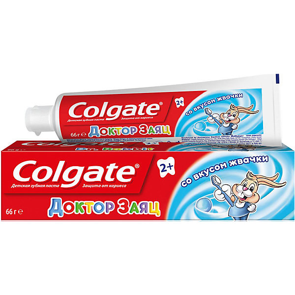 Зубная паста детская Доктор Заяц со вкусом жвачки 50мл, Colgate