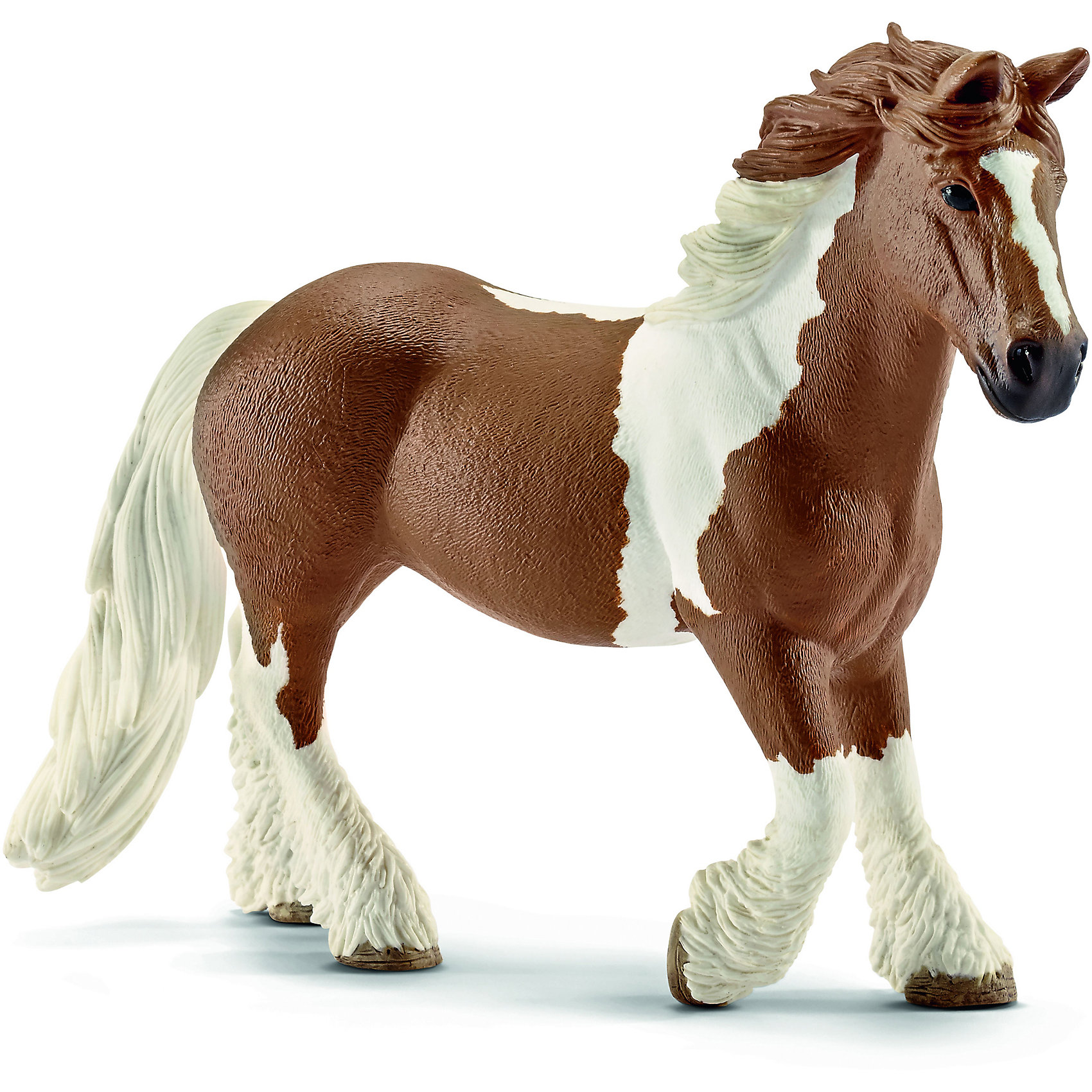 Кобыла Тинкер, Schleich Кобыла Тинкер, SchleichМир животных<br>Кобыла Тинкер, Schleich (Шляйх) – это высококачественная коллекционная и игровая фигурка.<br>Фигурка кобылы Тинкер прекрасно разнообразит игру вашего ребенка и станет отличным пополнением коллекции его фигурок животных. Тинкер или Цыганская упряжная — порода лошадей, сформировавшаяся в Ирландии. В Германии и Голландии эта порода называется «тинкер», в Ирландии — «ирландский коб» или «местной пегой». Цыганская упряжная — универсальная лошадь, подходящая для начинающего всадника. Лошади флегматичны и спокойны. Они имеют средний рост, широкое тело. Голова лошади массивная и грубая, имеет бородку и горбатый профиль. У этой породы очень густые грива, чёлка и хвост. Круп лошади мощный и рельефный, спина прямая и короткая, шея сильная и короткая, плечи мощные. Ноги сильные и крепкие. Копыта очень прочные, сильно оброслые — густые фризы на копытах начинаются от скакательных и запястных суставов и закрывают почти всё копыто. <br><br>Прекрасно выполненные фигурки Schleich (Шляйх) являются максимально точной копией настоящих животных и отличаются высочайшим качеством игрушек ручной работы. Каждая фигурка разработана с учетом исследований в области педагогики и производится как настоящее произведение для маленьких детских ручек. Все фигурки Schleich (Шляйх) сделаны из гипоаллергенных высокотехнологичных материалов, раскрашены вручную и не вызывают аллергии у ребенка.<br><br>Дополнительная информация:<br><br>- Размер фигурки: 11 x 14 x 4,5 см.<br>- Материал: высококачественный каучуковый пластик<br><br>Фигурку Кобылы Тинкер, Schleich (Шляйх) можно купить в нашем интернет-магазине.<br><br>Ширина мм: 133<br>Глубина мм: 126<br>Высота мм: 43<br>Вес г: 156<br>Возраст от месяцев: 36<br>Возраст до месяцев: 96<br>Пол: Женский<br>Возраст: Детский<br>SKU: 3902498