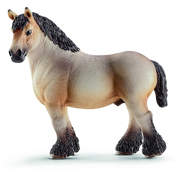 Арденский жеребец, Schleich Арденский жеребец, SchleichМир животных<br>Арденский жеребец, Schleich (Шляйх) – это высококачественная коллекционная и игровая фигурка.<br>Фигурка Арденского жеребца прекрасно разнообразит игру вашего ребенка и станет отличным пополнением коллекции его фигурок животных. Арде?нская — одна из старейших пород тягловых лошадей, центром возникновения которой является область Арденнских гор в Бельгии, Люксембурге и Франции. Лошадь этой породы очень тяжеловесна и вынослива. Их использовали рыцари в своих боях. Эти лошади также использовались Наполеоном при транспортировке артиллерии и грузов. Лошади арденской породы массивного мускулистого телосложения с компактным телом, короткой спиной и короткими крепкими ногами. Голова лошади тяжелая с широким лбом и прямым или слегка выпуклым профилем. <br><br>Прекрасно выполненные фигурки Schleich (Шляйх) являются максимально точной копией настоящих животных и отличаются высочайшим качеством игрушек ручной работы. Каждая фигурка разработана с учетом исследований в области педагогики и производится как настоящее произведение для маленьких детских ручек. Все фигурки Schleich (Шляйх) сделаны из гипоаллергенных высокотехнологичных материалов, раскрашены вручную и не вызывают аллергии у ребенка.<br><br>Дополнительная информация:<br><br>- Размер фигурки: 11,5 x 11,5 x 5,5 см.<br>- Материал: высококачественный каучуковый пластик<br><br>Фигурку Арденского жеребца, Schleich (Шляйх) можно купить в нашем интернет-магазине.<br><br>Ширина мм: 162<br>Глубина мм: 121<br>Высота мм: 58<br>Вес г: 176<br>Возраст от месяцев: 36<br>Возраст до месяцев: 96<br>Пол: Женский<br>Возраст: Детский<br>SKU: 3902503