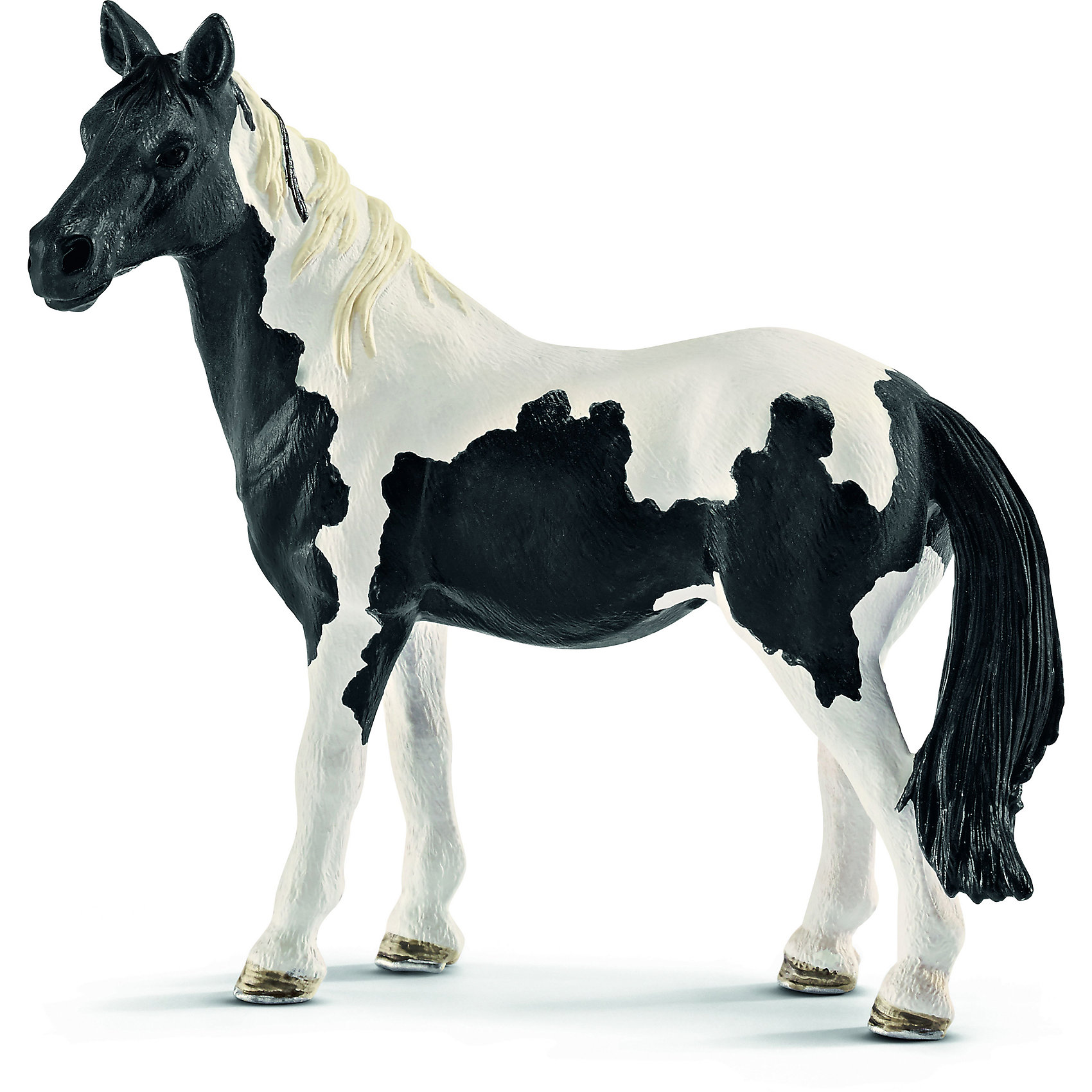 Кобыла Пинто, Schleich Кобыла Пинто, SchleichМир животных<br>Кобыла Пинто, Schleich (Шляйх) – это высококачественная коллекционная и игровая фигурка.<br>Фигурка кобылы Пинто прекрасно разнообразит игру вашего ребенка и станет отличным пополнением коллекции его фигурок животных. Название породы пошло от испанского слова pintado - окрашенный. Изображения пегой лошади встречаются даже в наскальной живописи. Попав на американский континент, лошади очень понравились коренному населению - индейцам, за естественный камуфляжный окрас. Особенно полюбили их каманчи, и пинто надолго стали символом Дикого Запада. Получается, что происхождение лошадей достаточно туманно, но вот как порода, пинто зарегистрирована в США. <br><br>Прекрасно выполненные фигурки Schleich (Шляйх) являются максимально точной копией настоящих животных и отличаются высочайшим качеством игрушек ручной работы. Каждая фигурка разработана с учетом исследований в области педагогики и производится как настоящее произведение для маленьких детских ручек. Все фигурки Schleich (Шляйх) сделаны из гипоаллергенных высокотехнологичных материалов, раскрашены вручную и не вызывают аллергии у ребенка.<br><br>Дополнительная информация:<br><br>- Размер фигурки: 10,5 x 10,5 x 5 см.<br>- Материал: высококачественный каучуковый пластик<br><br>Фигурку Кобылы Пинто, Schleich (Шляйх) можно купить в нашем интернет-магазине.<br><br>Ширина мм: 128<br>Глубина мм: 114<br>Высота мм: 50<br>Вес г: 121<br>Возраст от месяцев: 36<br>Возраст до месяцев: 96<br>Пол: Женский<br>Возраст: Детский<br>SKU: 3902514