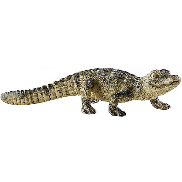 Детёныш крокодила, Schleich Детёныш крокодила, SchleichМир животных<br>Детёныш крокодила, Schleich (Шляйх) – это высококачественная коллекционная и игровая фигурка.<br>Фигурка Детёныша крокодила прекрасно разнообразит игру вашего ребенка и станет отличным пополнением коллекции его фигурок животных. Самка крокодила откладывает яйца в песок на отмели или зарывает в гнездо из грязи и гниющей листвы. Молодые крокодилы ещё внутри яиц, ко времени вылупления издают квакающие звуки, и мать раскапывает кладку, помогает потомству выбраться и переносит их в своей пасти в водоём. На пол крокодила влияет температура инкубации яиц: выше 32 °С - вылупится самец, от 28 до 30 °С - самка. Вылупившиеся детеныши невелики — всего до 28 см в длину. Самка печется о своем потомстве еще на протяжении двух лет. Подрастающие крокодилы питаются сначала насекомыми, увеличиваясь в размерах, ловят рыб и лягушек, и наконец, достигнув через 10 лет почти 2,5 м в длину, начинают охотиться на более крупных животных. Фигурка детеныша крокодила выполнена в бежево-зеленом цвете. У него длинный хвост и выразительные глаза. <br><br>Прекрасно выполненные фигурки Schleich (Шляйх) являются максимально точной копией настоящих животных и отличаются высочайшим качеством игрушек ручной работы. Каждая фигурка разработана с учетом исследований в области педагогики и производится как настоящее произведение для маленьких детских ручек. Все фигурки Schleich (Шляйх) сделаны из гипоаллергенных высокотехнологичных материалов, раскрашены вручную и не вызывают аллергии у ребенка.<br><br>Дополнительная информация:<br><br>- Размер фигурки: 2 x 8,5 x 2,5 см.<br>- Материал: высококачественный каучуковый пластик<br><br>Фигурку Детёныша крокодила, Schleich (Шляйх) можно купить в нашем интернет-магазине.<br><br>Ширина мм: 81<br>Глубина мм: 32<br>Высота мм: 20<br>Вес г: 7<br>Возраст от месяцев: 36<br>Возраст до месяцев: 96<br>Пол: Унисекс<br>Возраст: Детский<br>SKU: 3902535