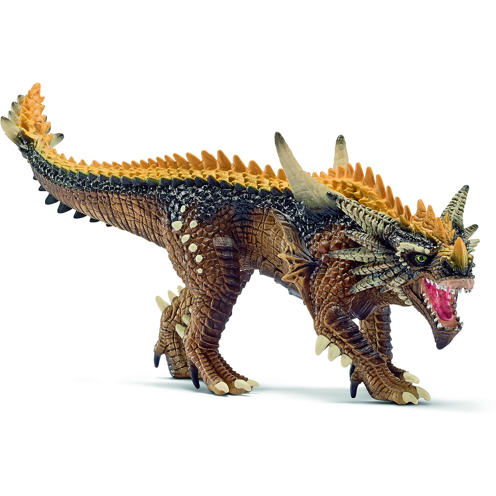 Дракон Охотник, Schleich Дракон Охотник, SchleichДраконы и динозавры<br>Дракон Охотник, Schleich (Шляйх) – это высококачественная игровая фигурка.<br>Дракон Охотник из серии Рыцари от Schleich (Шляйх) - восхитительная фигурка дракона, которая сделает игры с рыцарями и воинами еще увлекательнее. Дракон охотник обладает мощными когтистыми лапами и ядовитым укусом. У него нет огненного дыхания. Говоря современным языком, эта функция отрофировалась. Но благодаря ядовитым клыкам, каждый укус дракона становится смертельным. Крылья у дракона также отсутствуют, в тех местах, где он обитает, они бы только мешали охотиться. Особое строение шкуры позволяет дракону передвигаться практически бесшумно. Вкупе с удивительной способностью ночного зрения и выдающейся выносливостью дракон Охотник является грозной силой. <br>Прекрасно выполненные фигурки Schleich (Шляйх) отличаются высочайшим качеством игрушек ручной работы. Каждая фигурка разработана с учетом исследований в области педагогики и производится как настоящее произведение для маленьких детских ручек. Все фигурки Schleich (Шляйх) сделаны из гипоаллергенных высокотехнологичных материалов, раскрашены вручную и не вызывают аллергии у ребенка.<br><br>Дополнительная информация:<br><br>- Размер фигурки: 21 х 6,5 х 9,6 см.<br>- Материал: высококачественный каучуковый пластик<br><br>Фигурку Дракон Охотник, Schleich (Шляйх) можно купить в нашем интернет-магазине.<br><br>Ширина мм: 214<br>Глубина мм: 88<br>Высота мм: 60<br>Вес г: 172<br>Возраст от месяцев: 36<br>Возраст до месяцев: 96<br>Пол: Мужской<br>Возраст: Детский<br>SKU: 3902631