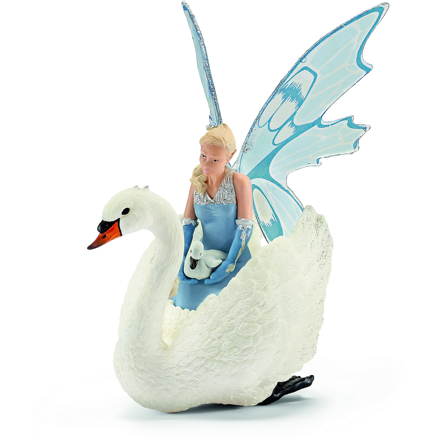 Ларинья, Schleich Ларинья, SchleichФигурки мифических существ<br>Ларинья, Schleich (Шляйх) – это высококачественная игровая фигурка.<br>Фигурка эльфийки Лариньи - одина из самых ярких фигурок, входящих в серию Эльфы, выпущенную известным производителем Schleich (Шляйх). Ларинья уютно устроилась на спине любимого лебедя и медленно пересекает зеркальную гладь озера. В руках она держит птенца лебедя. Ларинья хочет показать его своей сестре. Она ещё не придумала птенцу имя. Вместе с сестрой они любят проводить время среди птиц на берегу озера, кружат над поверхностью или путешествуют на птичьих спинах. Эльфы часто помогают птицам. <br>Прекрасно выполненные фигурки Schleich (Шляйх) отличаются высочайшим качеством игрушек ручной работы. Каждая фигурка разработана с учетом исследований в области педагогики и производится как настоящее произведение для маленьких детских ручек. Все фигурки Schleich (Шляйх) сделаны из гипоаллергенных высокотехнологичных материалов, раскрашены вручную и не вызывают аллергии у ребенка.<br><br>Дополнительная информация:<br><br>- В наборе: белоснежный лебедь, красивая эльфийка с прозрачными крылышками, на руках у которой сидит маленький лебедь<br>- Размер фигурки: 8,8 х 8,8 х 11,5 см.<br>- Материал: высококачественный каучуковый пластик<br><br>Фигурку Ларинья, Schleich (Шляйх) можно купить в нашем интернет-магазине.<br><br>Ширина мм: 181<br>Глубина мм: 159<br>Высота мм: 87<br>Вес г: 172<br>Возраст от месяцев: 36<br>Возраст до месяцев: 96<br>Пол: Женский<br>Возраст: Детский<br>SKU: 3902636