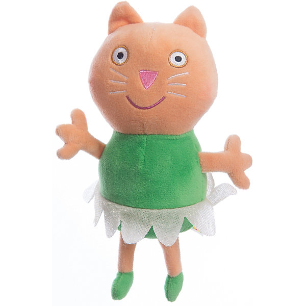 Игрушка Котенок Кэнди балерина, 20 см, Свинка Пеппа Игрушка Котенок Кэнди балерина, 20 см, Свинка ПеппаМягкие игрушки из мультфильмов<br>Линейка мягких игрушек Балерины, Свинка Пеппа (Peppa Pig ), создана по мотивам серии мультфильма Урок балета. Игрушка Котенок Кэнди балерина одета в веселую юбочку из ткани. Эта очаровательная мягкая игрушка очень приятна на ощупь, так как изготовлена из велюровой ткани и плотно набита. Также из данной серии вы можете выбрать следующие игрушки: Кролик Ребекка балерина, Пеппа балерина, Кошечка Кэнди балерина. Собери всем мягких балерин и устрой веселое представление. Игрушка изготовлена из высококачественных материалов, безопасных для детей.<br><br>Дополнительная информация: <br> <br>- Материал: текстиль, синтепон.<br>- Размер: 20 см (с ножками).<br>- Цвет: оранжевый, зеленый, белый.<br><br>Игрушку Котенок Кэнди балерина, 20 см, Свинка Пеппа (Peppa Pig ) можно купить в нашем магазине.<br><br>Ширина мм: 100<br>Глубина мм: 80<br>Высота мм: 200<br>Вес г: 70<br>Возраст от месяцев: 36<br>Возраст до месяцев: 84<br>Пол: Унисекс<br>Возраст: Детский<br>SKU: 3905903
