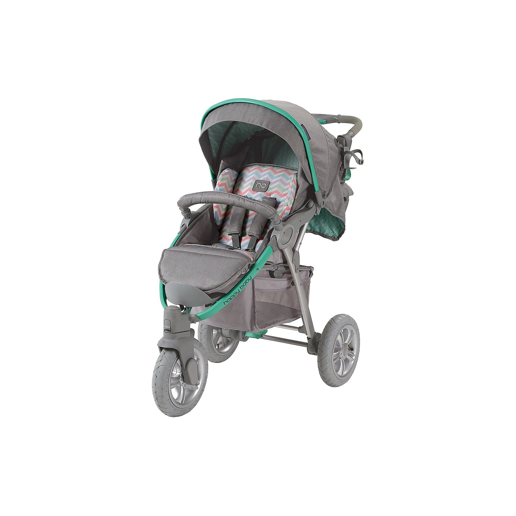 Прогулочная коляска Happy Baby Neon Sport, серый/зеленый Прогулочная коляска Happy Baby Neon Sport, серый/зеленыйПрогулочные коляски<br>Стильная всесезонная коляска Neon Sport отличается высокой проходимостью. Хорошая амортизация и маневренность позволит передвигаться, не нарушая сон ребёнка. Овальное сечение алюминиевой рамы обеспечивает легкость и прочность. Матрасик из мягкой дышащей ткани, пятиточечные ремни безопасности с накладками и съемный бампер гарантируют комфорт и безопасность ребёнку. Объёмный капюшон со смотровым окошком фиксируется в трёх положениях и опускается до бампера. Подставка для бутылочек на уровне рук взрослого облегчит процесс кормления. Переднее колесо поворотное с возможностью фиксации, что позволяет<br>маневрировать коляской практически на месте. Тормозное устройство приводится в действие одним движением. Регулируемая по высоте ручка, стильная сумка и вместительная корзина для покупок делают коляску не только удобной, но и практичной. Идеальный вариант для наших погодных условий и дорог. <br><br>Дополнительная информация:<br><br>- Комплектность: коляска, дождевик, корзина для покупок, сумка для мамы, чехол для ножек.<br>- Алюминиевая рама с поперечным сечением.<br>- Количество колес: 3 шт.<br>- Тип колес: надувные, переднее поворотное.<br>- Ножной тормоз.<br>- Механизм складывания: книжка.<br>- Регулируемая по высоте ручка.<br>- Регулируемая по высоте спинка ( 3 положения, включая горизонтальное)<br>- Пятиточечные ремни безопасности с мягкими накладками.<br>- Капюшон со смотровым окошком опускается до бампера)<br>- Складывающийся козырек.<br>- Вместительная корзина для покупок.<br>- Подставка для кружки.<br>- Съёмный бампер перед ребенком.<br>- Цвет: серый, зеленый.<br>- Длина спального места: 85 см.<br>- Размер коляски: 102 х 66 х 97 см.<br>- Размер сидения: 34 х 28/45 (с подножкой) см.<br>- Ширина колесной базы: 66 см.<br>- Диаметр колес: переднее - 26 см, задние - 30 см.<br>- Вес: 13 кг<br><br>Прогулочную коляска Neon Sport, Happy Baby (Хэппи Беби), серый/зеленый, можно купить в нашем магазине.<br><br>Ширина мм: 470<br>Глубина мм: 350<br>Высота мм: 870<br>Вес г: 14200<br>Цвет: зеленый<br>Возраст от месяцев: 6<br>Возраст до месяцев: 36<br>Пол: Унисекс<br>Возраст: Детский<br>SKU: 3914651