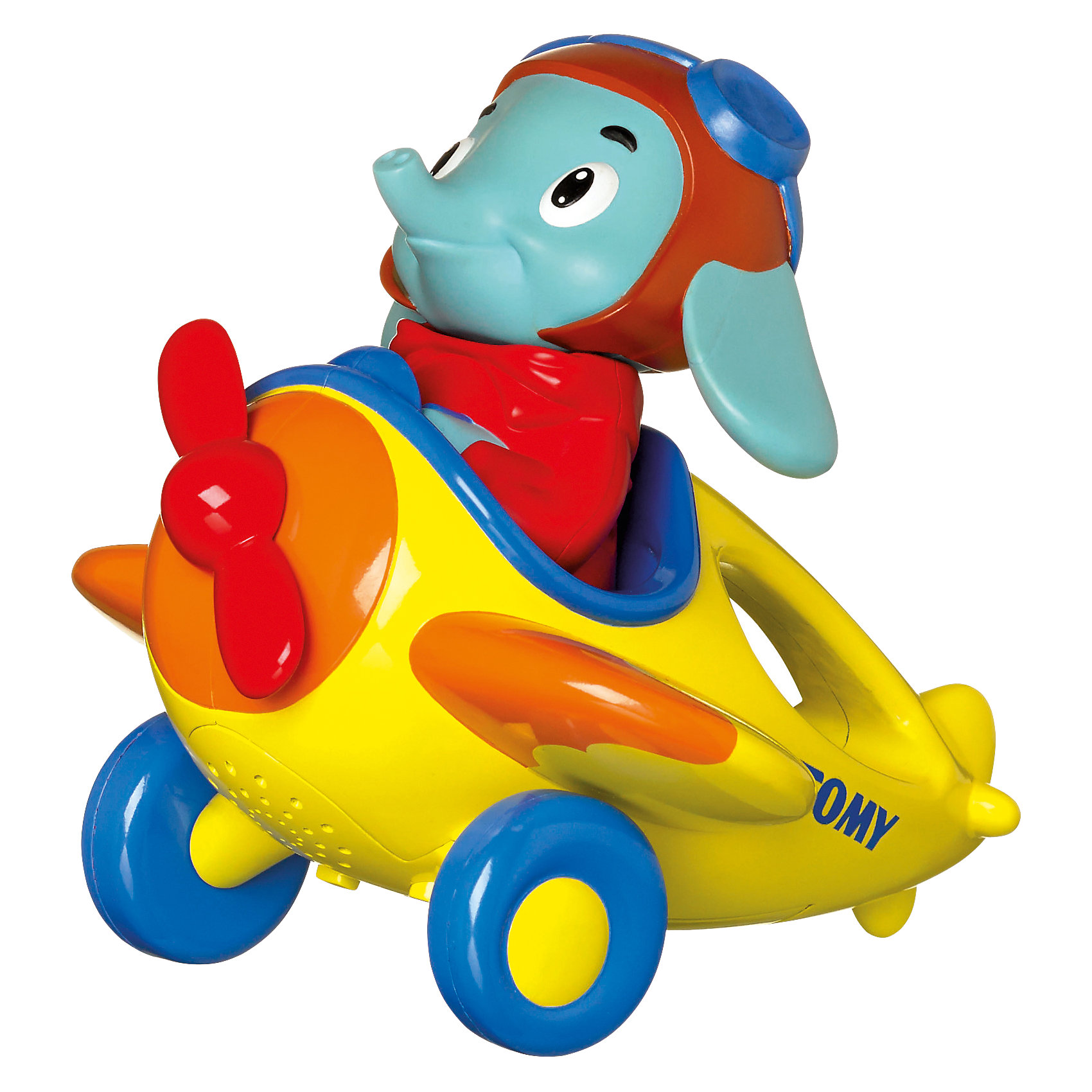Игрушка Веселые виражи летчика Люка, TOMY Игрушка Веселые виражи летчика Люка, TOMYСамолёты и вертолёты<br>Эта оригинальная игрушка обязательно понравится вашему малышу. Игрушка представляет собой самолетик, за штурвалом которого сидит веселый слоненок.<br>Когда ребенок берет игрушку в руку, у нее заводится пропеллер, с соответствующим звуком и начинает играть веселая мелодия. <br>Если описывать самолётом петли в воздухе, летчик начинает считать виражи. Последовательно от 1 до 10.<br>После того как самолет приземляется двигатель глохнет и пропеллер останавливается.<br><br>Малыши обожают яркие игрушки со звуковыми эффектами, этот слоник подарит много радости и улыбок вашему крохе. Игрушка выполнена из высококачественных материалов, не имеет острых углов, безопасна для ребенка. <br><br>Дополнительная информация:<br><br>- Материал: пластик.<br>- Высота: 9х15х13 см.<br>- Цвет: желтый, голубой, синий, красный.<br>- Звуковые эффекты.<br>- Элемент питания: 3 батарейки ААА ( в комплекте).<br><br>Поддерживаемые языки:<br>- Русский<br>- Английский<br>- Испанский<br>- Итальянский<br><br>Игрушку Веселые виражи летчика Люка, TOMY (Томи) можно купить в нашем магазине.<br><br>Ширина мм: 210<br>Глубина мм: 150<br>Высота мм: 210<br>Вес г: 440<br>Возраст от месяцев: 18<br>Возраст до месяцев: 36<br>Пол: Унисекс<br>Возраст: Детский<br>SKU: 3922280