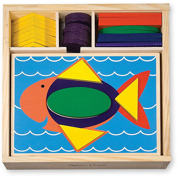 Трафарет и блоки Первые навыки, Melissa & Doug Трафарет и блоки Первые навыки, Melissa & DougИзучаем цвета и формы<br>Замечательная развивающая деревянная игрушка Трафарет и блоки из серии Первые навыки от известного американского бренда Melissa & Doug. Игра стимулирует воображение и фантазию, развивает мелкую моторику, помогает легко запомнить цвета и геометрические формы. Изделие выполнено из натурального дерева высокого качества с использованием нетоксичных и безопасных для здоровья малыша красок. Обладает следующими особенностями:<br>- экологически чистые материалы, приятные на ощупь, безопасные красители;<br>- яркие насыщенные цвета;<br>- 10 трафаретов с углублениями под деревянные блоки;<br>- удобная и прочная деревянная коробочка для хранения.<br>Яркая, веселая и полезная игрушка для ребенка. <br><br>Дополнительная информация:<br>- Вес: 1608 гр;<br>- Габариты: 270х270х60 мм;<br>- Рекомендуемый возраст: с 12 месяцев с обязательным участием взрослых.<br><br>Трафарет и блоки Melissa & Doug можно купить в нашем магазине<br><br>Ширина мм: 270<br>Глубина мм: 270<br>Высота мм: 60<br>Вес г: 1608<br>Возраст от месяцев: 24<br>Возраст до месяцев: 60<br>Пол: Унисекс<br>Возраст: Детский<br>SKU: 3927713