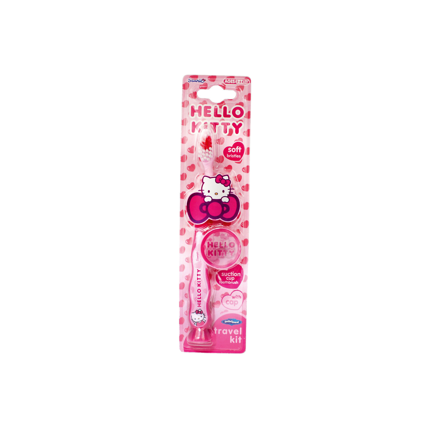 Зубная щетка Hello Kitty с защитным чехлом на присоске, Firefly от myToys Зубная щетка Hello Kitty с защитным чехлом на присоске, Firefly от myToys