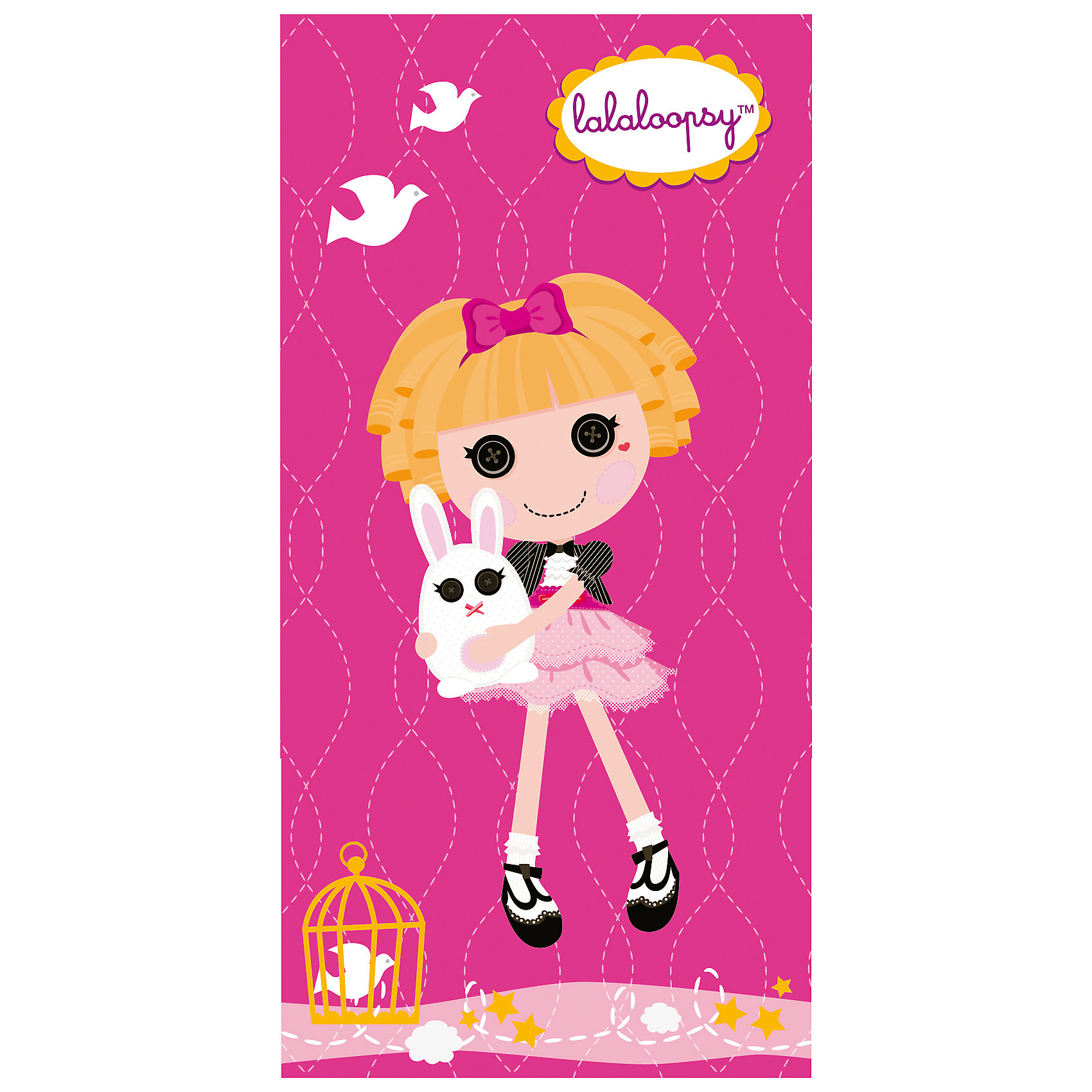 Полотенце Розовая куколка, 50*90 см, Lalaloopsy Полотенце Розовая куколка, 50*90 см, LalaloopsyПляжные полотенца<br>Мягкое, приятное на ощупь детское полотенце Розовая куколка, Lalaloopsy порадует и поднимет настроение Вашей девочке. Полотенце выполнено из махры и велюра, состоящих 100% хлопка и украшено ярким изображением популярной куколки Lalaloopsy (Лалалупси) и ее питомца - кролика. Прекрасно впитывает влагу, обладает высокой теплозащитой.<br><br>Дополнительная информация:<br><br>- Материал: махра и велюр из 100% хлопка. <br>- Цвет: розовый.<br>- Размер: 50 х 90 см.<br>- Вес: 0,30 кг.<br><br>Полотенце Розовая куколка, Lalaloopsy, можно купить в нашем интернет-магазине.<br><br>Ширина мм: 400<br>Глубина мм: 250<br>Высота мм: 10<br>Вес г: 250<br>Возраст от месяцев: 36<br>Возраст до месяцев: 180<br>Пол: Женский<br>Возраст: Детский<br>SKU: 3972070