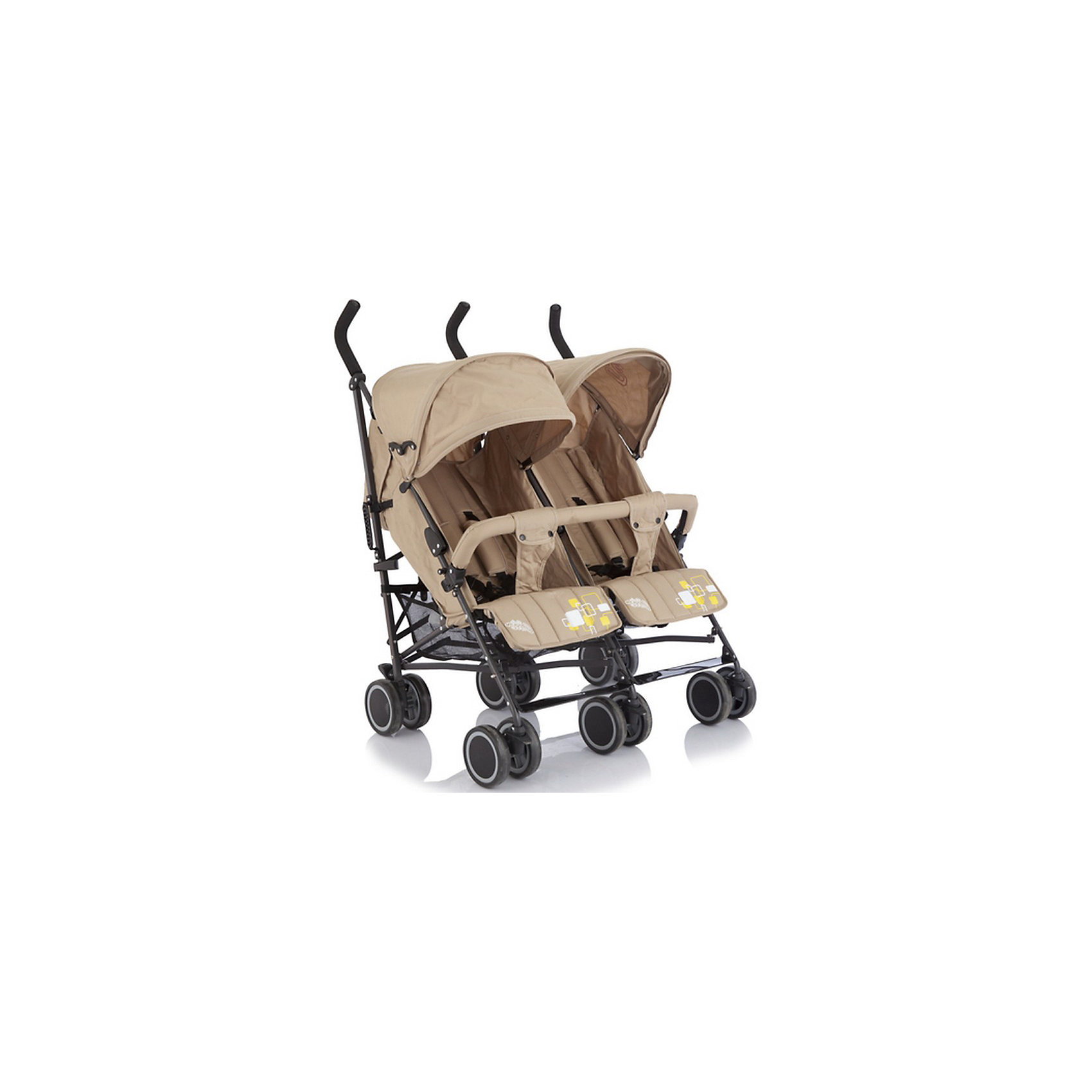 Коляска-трость для двойни Baby Care Citi Twin, хаки Коляска-трость для двойни Baby Care Citi Twin, хакиКоляски-трости<br>Baby Care Citi Twin – сверхлегкая коляска-трость для двойни. Идеальный вариант для путешествий или летних городских прогулок. Данная модель вобрала в себя весь необходимый функционал трости Baby Care City Style и значительно улучшила его. Рама установлена на шести парах сдвоенных колес, что делает ее максимально маневренной и устойчивой на любой поверхности. Спинки, подножки и глубокие козырьки на обоих сиденьях регулируются независимо друг от друга. Есть возможность получить два почти горизонтальных спальных места (до 170 градусов), для комфортного отдыха малышей. Бампер, как и чехол на ножки – один на двоих. Коляска легко и компактно складывается, имеет удобную ручку для переноски, занимает мало места при хранении и транспортировке.<br><br>Дополнительная информация:<br><br>- Для двойни.<br>- Расположение блоков: рядом.<br>- Механизм складывания: трость.<br>- Комплектация: коляска, чехол на ножки, дождевик.<br>- Материал: металл, пластик, текстиль, резина.<br>- Размер колесной базы: 85 см.<br>- Длина колесной базы: 53 см<br>- Ширина сидений: 34х19 см.<br>- Размер спального места: 78х34 см.<br>- Вес: 14 кг<br>- Количество колес: 6 (сдвоенные).<br>- Диаметр колес: 15 см.<br>- Цвет: хаки.<br>- Передние колеса поворотные, с возможностью блокировки.<br>- Стояночный тормоз.<br>- 5-ти точечные ремни безопасности.<br>- Съемный бампер.<br>- Регулировка спинки в 3 положениях. <br>- Регулируются независимо друг от друга: спинка, подножка, козырек.<br>- Один на двоих: бампер, чехол на ножки.<br>- Регулируемые подножки.<br>- Солнцезащитный козырек.<br>- Вместительная корзина для покупок.<br><br>Коляску-трость для двойни Citi Twin, Baby Care, хаки, можно купить в нашем магазине.<br><br>Ширина мм: 1060<br>Глубина мм: 390<br>Высота мм: 220<br>Вес г: 16000<br>Возраст от месяцев: 6<br>Возраст до месяцев: 36<br>Пол: Унисекс<br>Возраст: Детский<br>SKU: 3995831