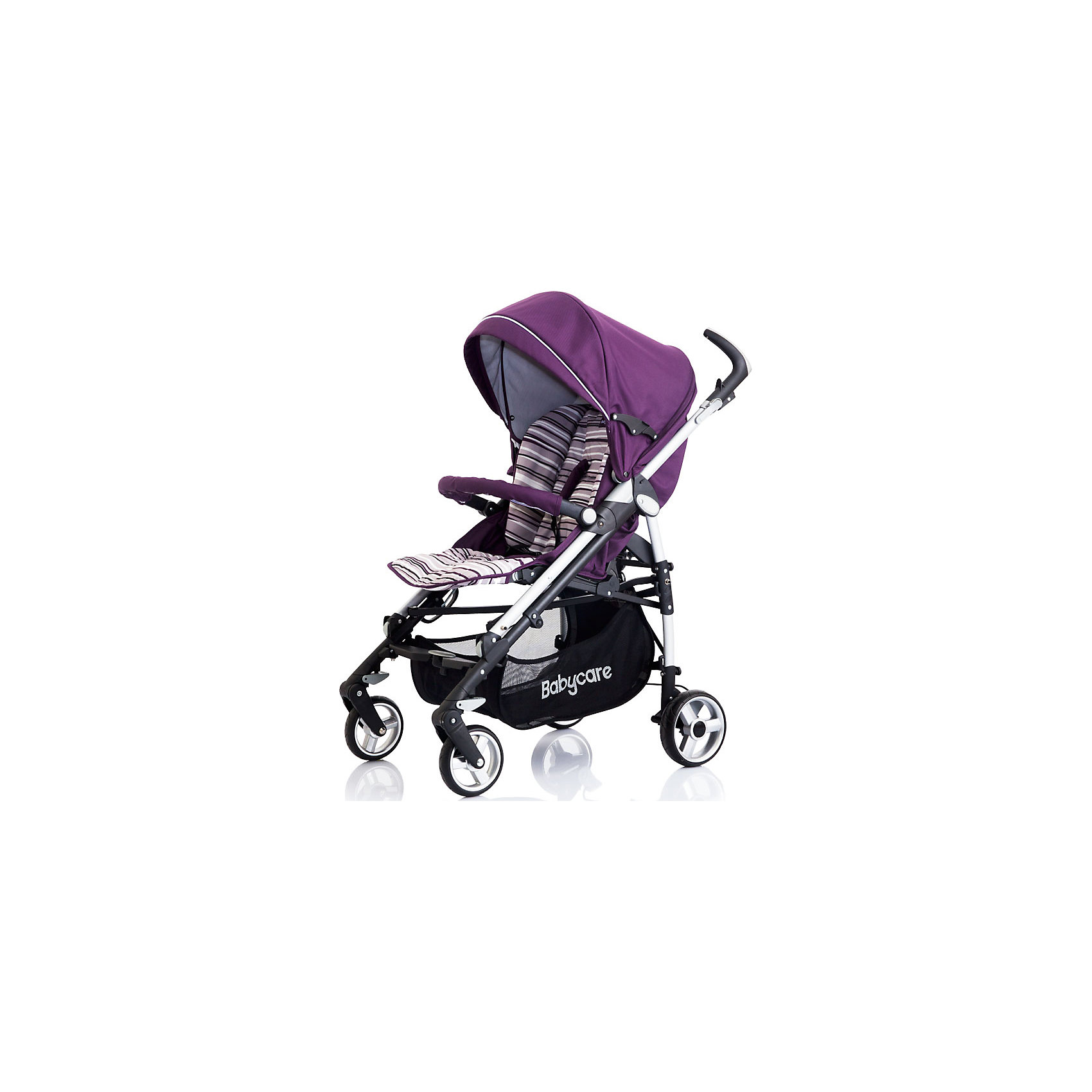 Коляска-трость GT4, Baby Care, фиолетовый Коляска-трость GT4, Baby Care, фиолетовыйBaby Care GT 4.0 – сочетает в себе качества демисезонной прогулочной коляски и коляски-трости. Широкое посадочное место позволяет ребенку чувствовать себя комфортно даже в объемной зимней одежде. Передние поворотные колеса с фиксацией делают коляску быть более маневренной, задние колеса с - реечным тормозом. Регулируемая спинка может опускаться до 170 градусов, капюшон раскладывается за счет дополнительных секций, скрытых под молнией и может опускаться до бампера - это позволяет малышу спокойно отдыхать в любой ситуации. Все тканевые детали легко снимаются для стирки. 5-титочечные ремни и съемный бампер обеспечат ребенку удобство и безопасность. С помощью телескопических ручек можно настроить коляску под рост, что делает ее использование еще более удобным и приятным. Небольшая ширина колесной базы позволяет модели с легкостью входить в любые дверные проемы и лифты. Коляска складывается с помощью механизма, позаимствованного у колясок-тростей, что делает данную модель более компактной в хранении и транспортировке.<br><br><br>Дополнительная информация:<br><br>- Механизм складывания: трость.<br>- Комплектация: коляска, дождевик (винил), накидка на ножки.<br>- Размер: 105х54х90см.<br>- Размер в сложенном виде: 31х99 см.<br>- Материал: металл, пластик, текстиль, резина.<br>- Размер колесной базы: 54 см.<br>- Ширина сиденья: 35 см.<br>- Длина спального места: 75 см.<br>- Вес: 10 кг<br>- Количество колес: 4 .<br>- Диаметр колес: передние - 16 см, задние - 18 см.<br>- Цвет: фиолетовый.<br>- Передние колеса поворотные, с возможностью блокировки.<br>- Система амортизации.<br>- Стояночный тормоз.<br>- 5-ти точечные ремни безопасности.<br>- Съемный бампер.<br>- Регулировка спинки (максимальный наклон 170 градусов).<br>- Солнцезащитный козырек.<br>- Вместительная корзина для покупок.<br><br>Коляску-трость GT4, Baby Care, фиолетовую, можно купить в нашем магазине.<br><br>Ширина мм: 1040<br>Глубина мм: 350<br>Высота мм: 350<br>Вес г: 12000<br>Возраст от месяцев: 6<br>Возраст до месяцев: 36<br>Пол: Унисекс<br>Возраст: Детский<br>SKU: 3995836