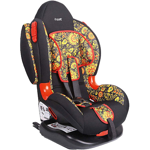 Автокресло Siger Кокон Art Isofix, 9-25 кг, хохлома