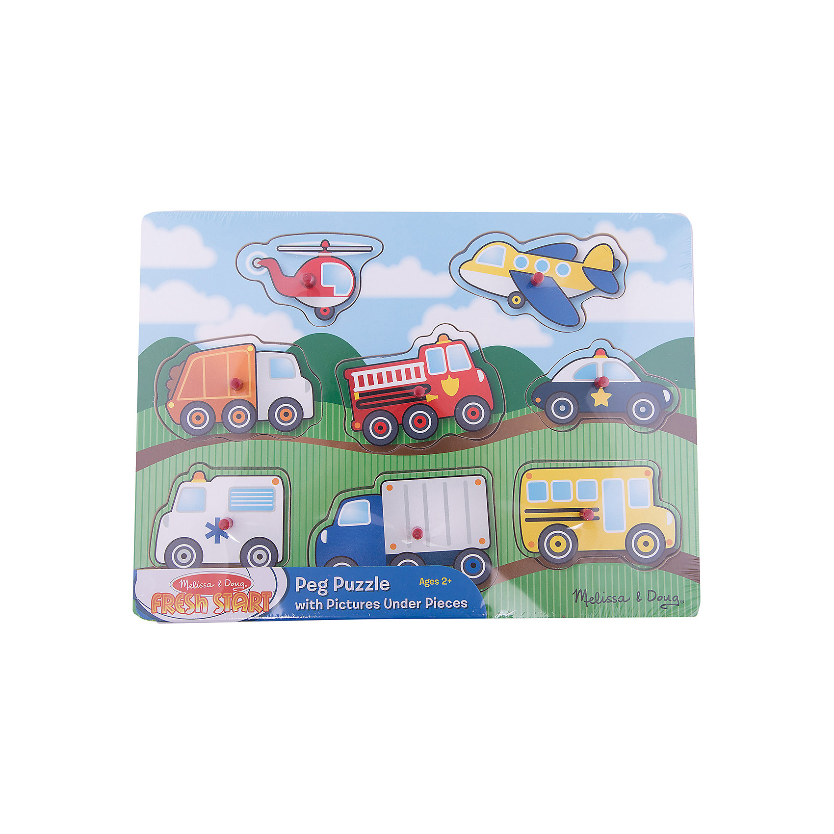Рамка-вкладыш Транспорт с кнопкой, 8 деталей, Melissa & Doug Рамка-вкладыш Транспорт с кнопкой, 8 деталей, Melissa & DougДеревянные пазлы<br>Пазл Транспорт с кнопкой, 8 деталей, Melissa & Doug (Мелисса и Даг) – это уникальный познавательный пазл для вашего малыша.<br>Деревянный пазл Транспорт представляет собой игровое поле с разными машинками, которые нужно разместить на свои места. В центре каждой картинки есть удобная ручка, за которую элемент пазла удобно держать и вставлять в подходящее для него место. Собирая пазл, ребенок развивает мелкую моторику и логическое мышление, знакомится с различными видами транспорта.<br><br>Дополнительная информация:<br><br>- Количество элементов: 8<br>- Материал: дерево<br>- Размер: 30х22х1 см.<br><br>Пазл Транспорт с кнопкой, 8 деталей, Melissa & Doug (Мелисса и Даг) можно купить в нашем интернет-магазине.<br><br>Ширина мм: 100<br>Глубина мм: 300<br>Высота мм: 220<br>Вес г: 407<br>Возраст от месяцев: 24<br>Возраст до месяцев: 48<br>Пол: Унисекс<br>Возраст: Детский<br>Количество деталей: 8<br>SKU: 4005800