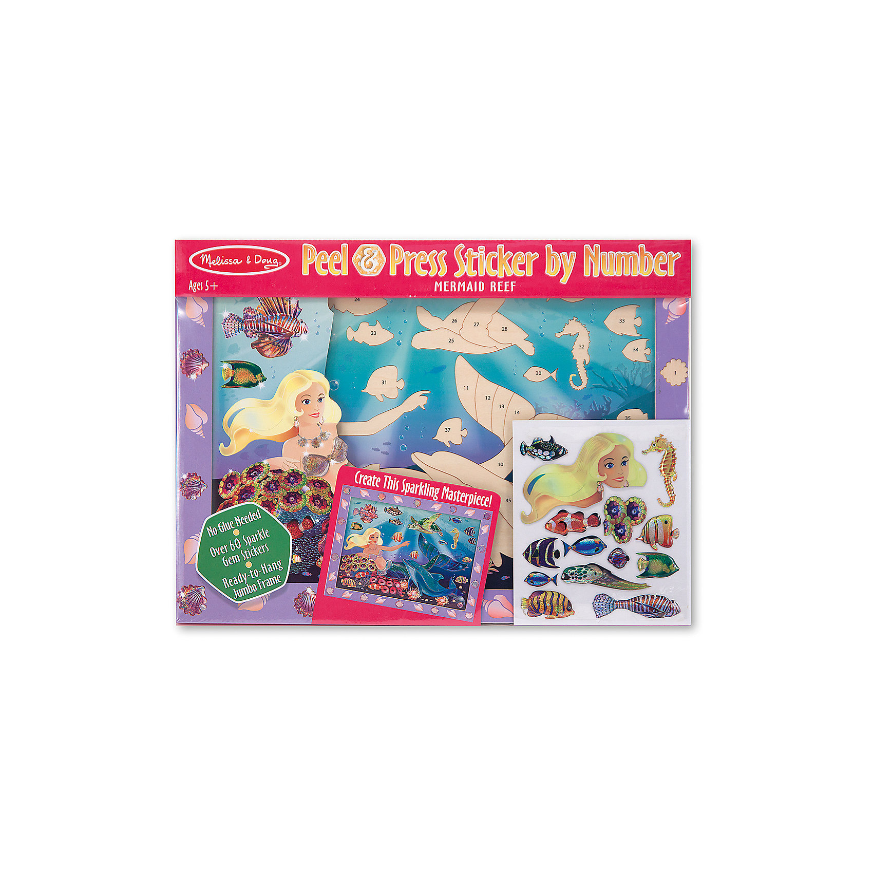 Мозаика Русалочка, Melissa & Doug Мозаика Русалочка, Melissa & DougМозаика<br>Набор Мозаика Русалочка, Melissa & Doug (Мелисса и Даг) позволит Вашему ребенку увлекательно провести свободное время, собирая мозаичную картину с изображением русалки и подводного царства. Фон картинки и объемные самоклеящиеся стикеры пронумерованы, так что остается только правильно прикрепить детали мозаики к деревянной основе. Готовое панно можно повесить на стену в детской комнате или преподнести кому-нибудь в качестве самодельного подарка.<br><br>Дополнительная информация:<br>-Материал: дерево, пластик<br>-Размер упаковки: 29х39х1,3 см<br><br>Творческий набор Мозаика «Русалочка» станет отличным подарком для Вашего ребенка и обеспечит ему полезное и увлекательное времяпрепровождение.<br><br>Мозаика Русалочка, Melissa & Doug (Мелисса и Даг) можно купить в нашем магазине.<br><br>Ширина мм: 400<br>Глубина мм: 400<br>Высота мм: 300<br>Вес г: 620<br>Возраст от месяцев: 60<br>Возраст до месяцев: 180<br>Пол: Унисекс<br>Возраст: Детский<br>SKU: 4008280