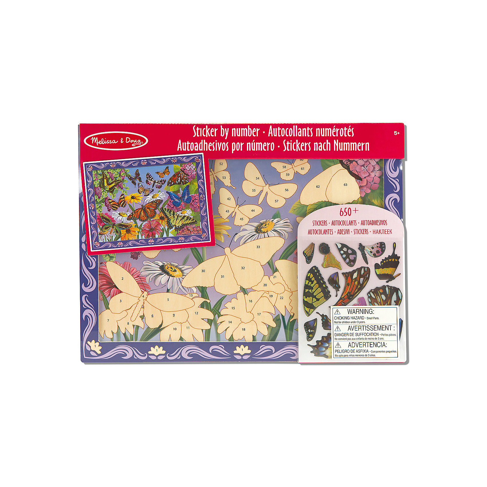 Мозаика Цветочная Поляна, Melissa & Doug Мозаика Цветочная Поляна, Melissa & DougМозаика<br>С помощью набора Мозаика Цветочная Поляна, Melissa & Doug (Мелисса и Даг) можно создать волшебную картину, на которой изображен сад со сказочными бабочками. Собрать мозаику очень легко даже ребенку: просто наклейте каждый пронумерованный элемент на деревянный фон согласно указанным цифрам. В результате получится красивое панно, которым Ваш малыш будет гордиться! Этот набор для творчества способствует развитию логического и художественного мышления, мелкой моторики, усидчивости.<br><br>Комплектация: деревянная основа, более 60 стикеров<br><br>Дополнительная информация:<br>-Материал: дерево, пластик<br>-Размер упаковки: 40,6х30,4х1,9 см<br>-Вес: 0,6 кг<br><br>Мозаика «Цветочная поляна» – набор для творчества, который является превосходным подарком для детей, чтобы они могли проявить фантазию и творческий подход, создавая красивую мозаичную картину.<br><br>Мозаика Цветочная Поляна, Melissa & Doug (Мелисса и Даг) можно купить в нашем магазине.<br><br>Ширина мм: 400<br>Глубина мм: 400<br>Высота мм: 300<br>Вес г: 620<br>Возраст от месяцев: 60<br>Возраст до месяцев: 180<br>Пол: Женский<br>Возраст: Детский<br>SKU: 4008281