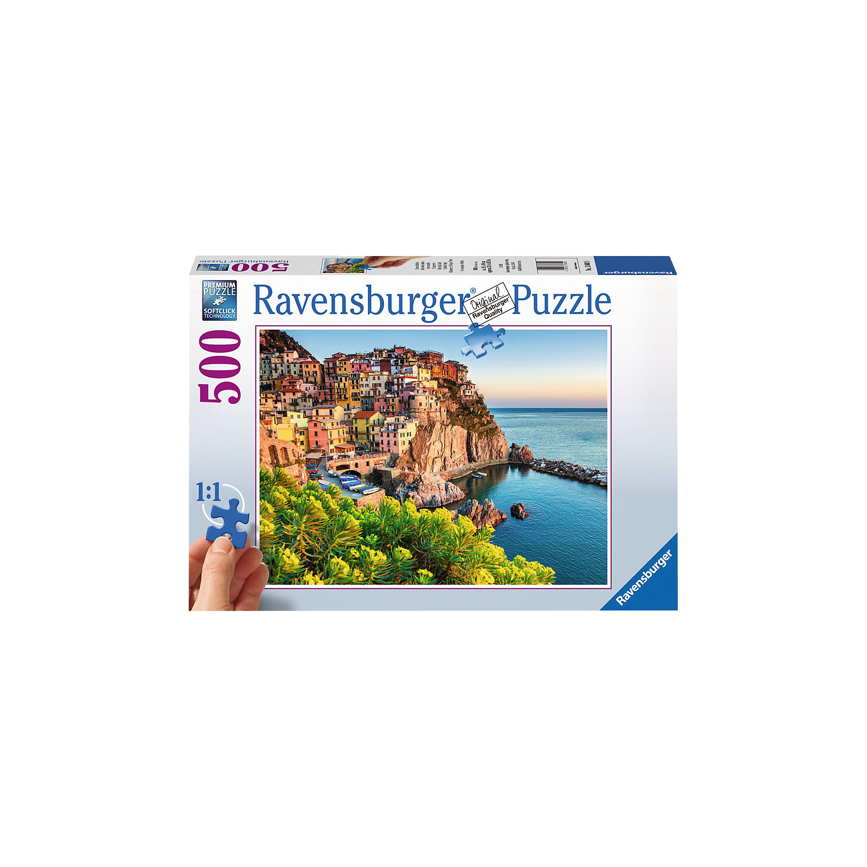 Пазл «Прекрасная Италия», 500 деталей, Ravensburger Пазл «Прекрасная Италия», 500 деталей, RavensburgerКлассические пазлы<br>Пазл Прекрасная Италия состоит из 500 деталей. На картинке изображен Красочный Итальянский пейзаж. Сборка пазла развивает моторику рук, воображение, внимательность, усидчивость и логическое мышление. Все детали изготовлены из качественного, экологического материала, которые не расклеиваются при использовании. Красочная картинка не потеряет цвет со временем и будет долго радовать вас и ваших близких.<br><br>В товар входит:<br>-500 деталей<br><br>Дополнительная информация:<br>-Размер картинки – 18*18 см <br>-Размер упаковки – 28*19*4 см<br>-Возраст: от 12 лет<br>-Для девочек и мальчиков<br>-Состав: картон, бумага<br>-Бренд: Ravensburger (Равенсбургер)<br>-Страна обладатель бренда: Германия<br><br>Ширина мм: 335<br>Глубина мм: 231<br>Высота мм: 55<br>Вес г: 698<br>Возраст от месяцев: 144<br>Возраст до месяцев: 228<br>Пол: Унисекс<br>Возраст: Детский<br>Количество деталей: 500<br>SKU: 4008541