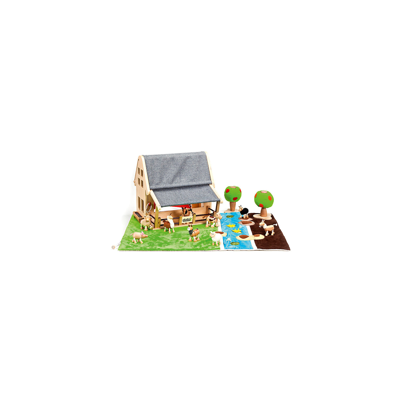 Игровое поле, AnaMalz Игровое поле, AnaMalzМир животных<br>Мягкий игровой коврик AnaMalz станет отличным дополнением к деревянным зверюшкам AnaMalz и декорацией для множества игр. Чудесные эко-игрушки AnaMalz были придуманы в 2007 году австралийским дизайнером Луизой Косан-Скотт и завоевали множество наград, включая международную премию в области дизайна Standards Australia. Для изготовления игрушек используются только высококачественные экологичные материалы - специальное игольчатое дерево (schima superba), натуральные ткани и термопластичная резина (TPR). Все фигурки AnaMalz раскрашиваются вручную с использованием безопасной для детей краски.<br><br>Дизайн коврика AnaMalz имитирует три природных ландшафта - поле с зеленой травкой, голубая полоска воды с рыбками и бурый пустынный участок. После игры коврик трансформируется в мешок, в котором можно хранить коллекцию фигурок AnaMalz (продаются отдельно). <br><br>Дополнительная информация:<br><br>- Материал: текстиль.<br>- Размер поля в разложенном виде: 62 х 82 х 1 см.<br>- Фигурки в комплект не входят!<br>- Вес: 0,35 кг.<br><br>Игровое поле, AnaMalz можно купить в нашем интернет-магазине.<br><br>Ширина мм: 62<br>Глубина мм: 82<br>Высота мм: 1<br>Вес г: 350<br>Возраст от месяцев: 36<br>Возраст до месяцев: 168<br>Пол: Унисекс<br>Возраст: Детский<br>SKU: 4010638
