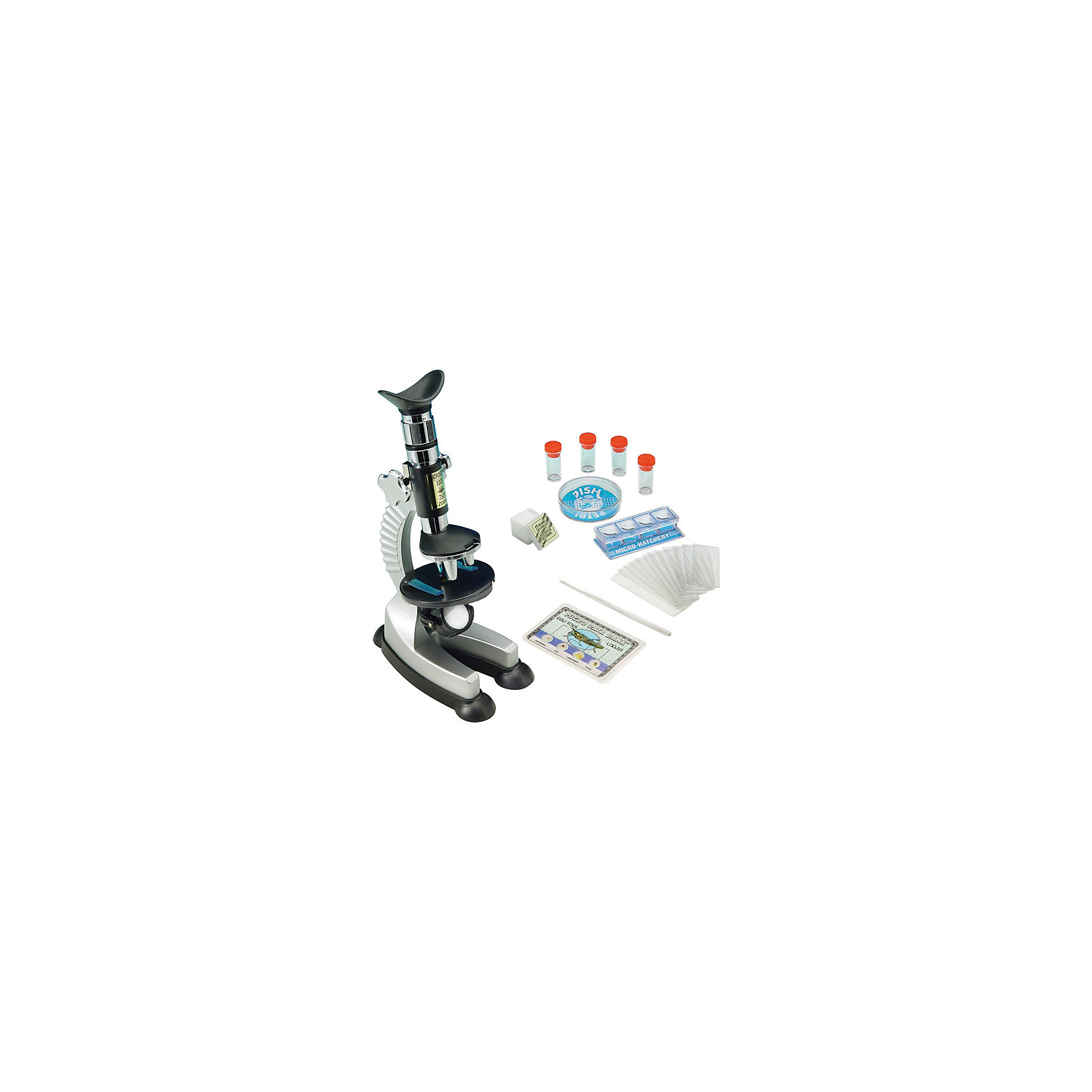 Микроскоп 100*750, Edu-Toys Микроскоп 100*750, Edu-ToysМикроскопы<br>Микроскоп, Edu-Toys - компактный детский микроскоп, который замечательно подойдет для первого знакомства Вашего ребенка с микромиром. Микроскоп оснащен револьверной головкой с тремя объективами, которые обеспечивают плавную смену увеличений от 100 до 750 крат. Специальное колесико фокусировки поможет наладить нужную резкость, а с помощью зеркала-отражателя Вы сможете настроить необходимое освещение для изучения препарата. Если яркости недостаточно, можно воспользоваться встроенной подсветкой, расположенной у основания прибора.<br><br>Прибор оснащен специальным предметным столиком круглой формы с лапками-держателями для микропрепаратов. Устойчивое основание микроскопа гарантирует сохранность препарата во время работы. Микроскоп также выполняет функцию проектора: направив его на белую гладкую поверхность в темной комнате, можно просматривать слайды с микропрепаратами в увеличенном виде. В комплект также входит набор аксессуаров, с помощью которых можно самостоятельно готовить микропрепараты и проводить увлекательные опыты и наблюдения. Занятия с микроскопом способствуют формированию у ребенка научного подхода, расширяют кругозор, развивают любознательность и внимательность.<br><br>Дополнительная информация:<br><br>- В комплекте: микроскоп MS701, готовый микропрепарат, мини-нож для изготовления препаратов, 12 предметных стекол, 12 покровных стекол, 12 этикеток для препаратов, 4<br> пробирки, стеклянная палочка для перемешивания, чашка Петри, запасная лампочка, инструкция. <br>- Материал: металл, пластик, стекло.<br>- Для подсветки требуются батарейки: 2 х АА (не входят в комплект).<br>- Высота: 23 см.<br>- Размер микроскопа: 15 х 10 х 23 см.<br>- Вес: 0,7 кг.<br><br>Микроскоп 100*750, Edu-Toys, можно купить в нашем интернет-магазине.<br><br>Ширина мм: 300<br>Глубина мм: 95<br>Высота мм: 350<br>Вес г: 700<br>Возраст от месяцев: 96<br>Возраст до месяцев: 144<br>Пол: Унисекс<br>Возраст: Детский<br>SKU: 4013716