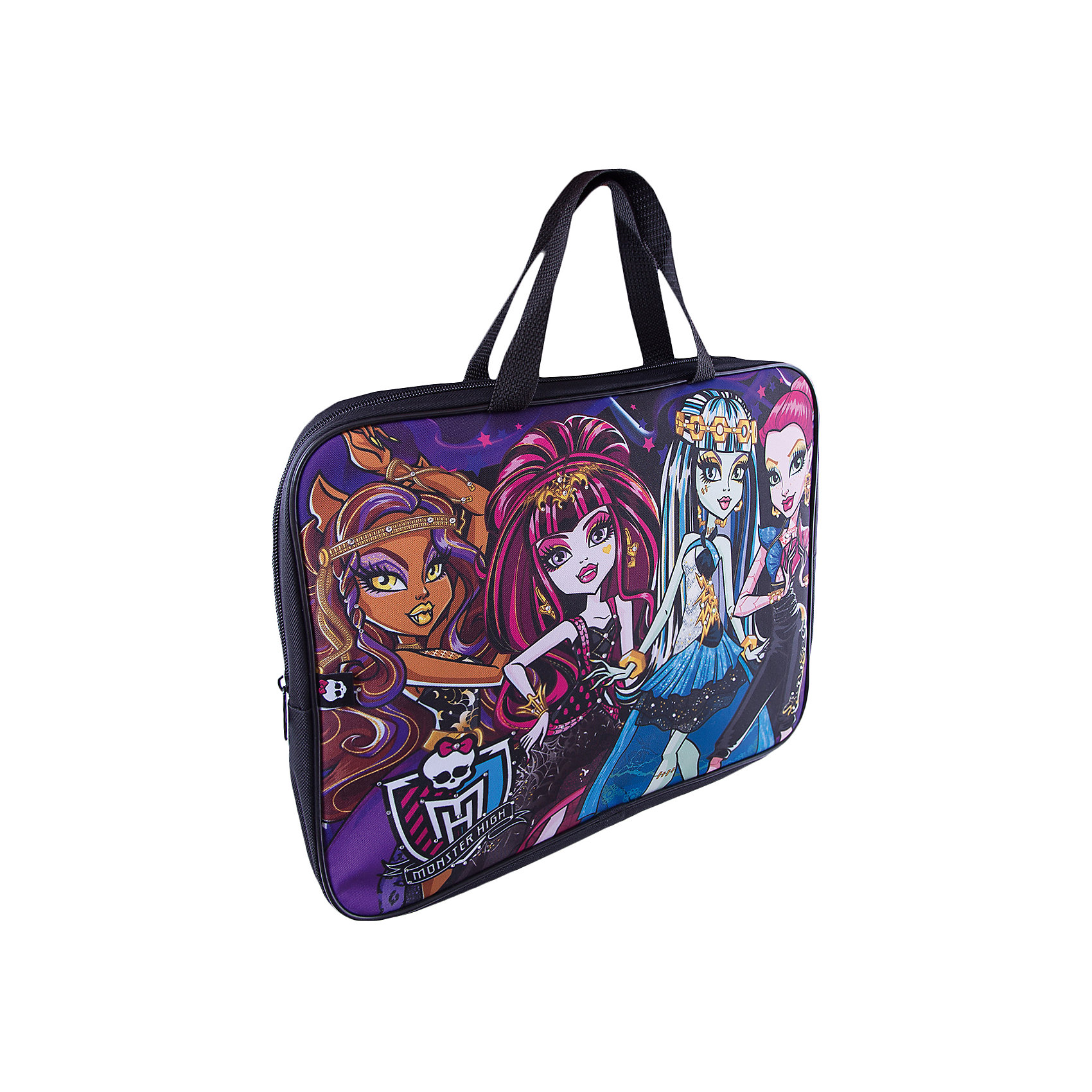Сумка А4, Monster High Сумка А4, Monster HighMonster High Сумки и рюкзаки<br>Сумка А4, Monster High (Монстр Хай) – это стильный аксессуар и полезное приобретение для девочки-школьницы.<br>Текстильная сумка Monster High (Монстр Хай) несомненно понравится маленькой моднице-любительницы сериала Monster High. Такое изделие пригодится Вашей дочурке для занятий в музыкальной школе, любых дополнительных уроков, факультетов или творческих кружков. Стильную сумку украшает изображение четырех воспитанниц школы Монстер Хай, отделка стразы. Сумка имеет удобные ручки.<br><br>Дополнительная информация:<br><br>- Формат: А4<br>- Материал: текстиль<br>- Размер: 35 х 4 х26 см.<br><br>Сумку А4, Monster High (Монстр Хай) можно купить в нашем интернет-магазине.<br><br>Ширина мм: 41<br>Глубина мм: 351<br>Высота мм: 261<br>Вес г: 500<br>Возраст от месяцев: 36<br>Возраст до месяцев: 156<br>Пол: Женский<br>Возраст: Детский<br>SKU: 4017777