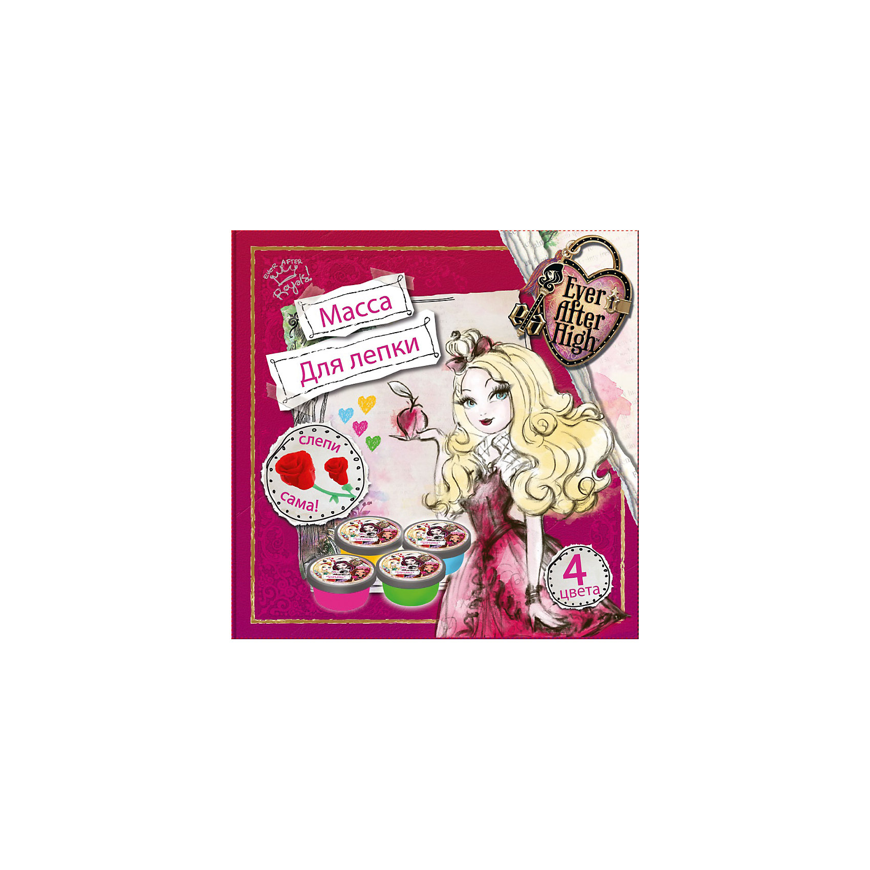 Суперлегкая масса для лепки (4 цвета х 16г), Ever after High Суперлегкая масса для лепки (4 цвета х 16г), Ever after HighСуперлегкая масса для лепки (4 цвета х 16г), Ever after High – набор для творчества приведет в восторг поклонницу героев Эвер Афтер Хай.<br>Прекрасная масса для лепки предназначена для создания орнаментов, аксессуаров, игрушек и воплощения множества творческих идей. Она очень пластичная, мягкая, не липнет к рукам. Легко смешивается, благодаря чему можно достичь разнообразных оттенков. Прежде чем масса для лепки полностью высохнет, можно изменить поделку, предварительно увлажнив её водой из распылителя. Изделие засыхает на воздухе в течение суток, становится твердым и плотным. Масса для лепки абсолютно безопасна для здоровья ребенка, не содержит вредных примесей. Развивает мелкую моторику, воображение, цветовосприятие.<br><br>Дополнительная информация:<br><br>- В наборе: 4 герметичных пластиковых баночек разных цветов по 16 гр.<br>- Хранить в герметичной упаковке в прохладном месте во избежание засыхания массы.<br>- Размер упаковки: 35 х 140 х 160 мм.<br>- Вес: 164 гр.<br><br>Суперлегкую массу для лепки (4 цвета х 16г), Ever after High (Долго и Счастливо) можно купить в нашем интернет-магазине.<br><br>Ширина мм: 35<br>Глубина мм: 140<br>Высота мм: 160<br>Вес г: 164<br>Возраст от месяцев: 36<br>Возраст до месяцев: 96<br>Пол: Женский<br>Возраст: Детский<br>SKU: 4017812
