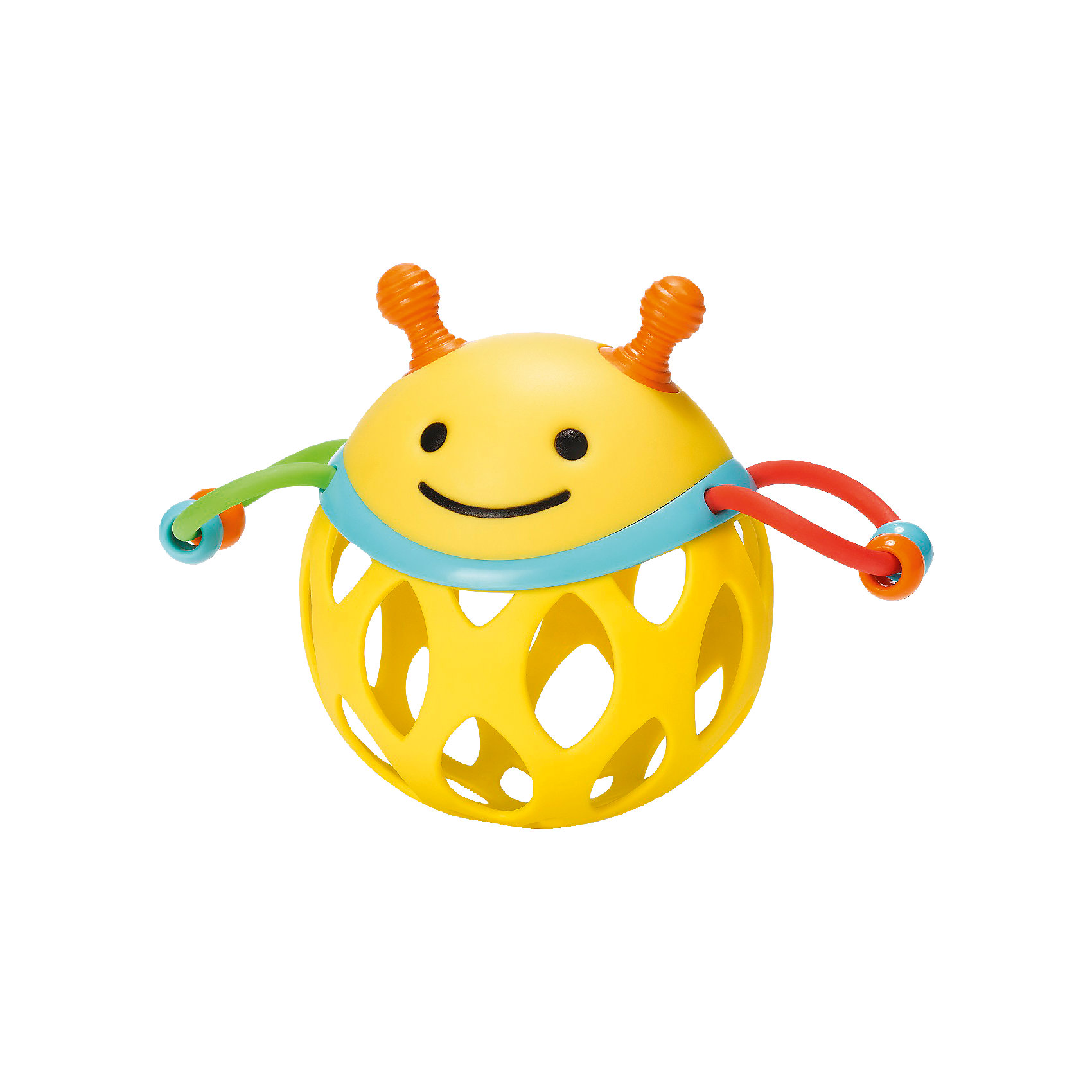 Игрушка-погремушка Шар-пчела, Skip Hop Игрушка-погремушка Шар-пчела, Skip HopПогремушки<br>Характеристики товара:<br><br>• возраст от 3 месяцев;<br>• материал: пластик;<br>• размер упаковки 17х15х8 см;<br>• вес упаковки 135 гр.;<br>• страна производитель: Китай.<br><br>Игрушка-погремушка «Шар-пчела» Skip Hop — развивающая игрушка для малышей от 3 месяцев, которую малыш может трясти, катать, трогать ручками. По бокам крылышки пчелки, сделанные из ниточки с нанизанными бусинами, которые свободно перемещаются. На корпусе имеются прорезиненные детали для прорезывания зубов. Игрушка изготовлена из качественного безвредного пластика. Игрушка способствует развитию хватательного рефлекса, мелкой моторики рук, тактильных ощущений.<br><br>Игрушку-погремушку «Шар-пчела» Skip Hop можно приобрести в нашем интернет-магазине.<br><br>Ширина мм: 174<br>Глубина мм: 167<br>Высота мм: 86<br>Вес г: 121<br>Цвет: mehrfarbig<br>Возраст от месяцев: 1<br>Возраст до месяцев: 36<br>Пол: Унисекс<br>Возраст: Детский<br>SKU: 4021566