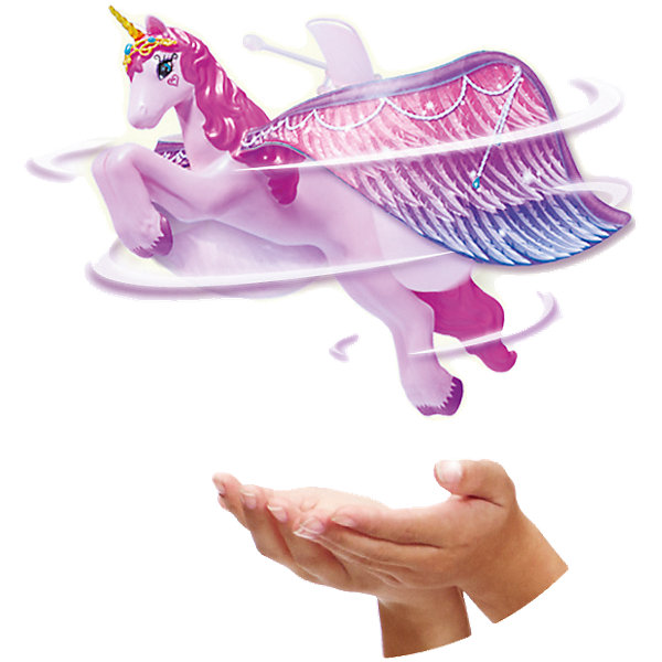 Летающий Единорог, Flying Fairy Летающий Единорог, Flying FairyИнтерактивные игрушки для малышей<br>Летающий Единорог, Flying Fairy (Летающая Фея) словно по волшебству зависает в воздухе на небольшом расстоянии от ладони или любой другой поверхности. Перед полетом игрушку необходимо заряжать в течение 30 минут от специальной подставки на батарейках. Воздушные крылья, розовая грива, золотистый рог и очень точная прорисовка деталей делает единорога просто волшебным!<br><br>Характеристики:<br>-Время полной зарядки: 30 минут<br>-Время полета: около 5 мин<br>-Плавное перемещение в любых направлениях: вверх-вниз, вправо-влево<br><br>Комплектация: единорог, зарядное устройство, инструкция<br><br>Дополнительная информация:<br>-Материалы: пластик<br>-Размеры в упаковке: 28х20х24 см<br>-Вес в упаковке: 710 г<br>-Питание: 6 батареек АА (НЕ входят в комплект) <br><br>Игрушка Летающий Единорог, Flying Fairy (Летающая Фея) станет отличным подарком на Новый Год, ведь он очень обаятельный и не оставит равнодушным ни одну девочку!<br><br>Летающий Единорог, Flying Fairy (Летающая Фея) можно купить в нашем магазине.<br><br>Ширина мм: 285<br>Глубина мм: 245<br>Высота мм: 209<br>Вес г: 535<br>Возраст от месяцев: 72<br>Возраст до месяцев: 144<br>Пол: Женский<br>Возраст: Детский<br>SKU: 4035043