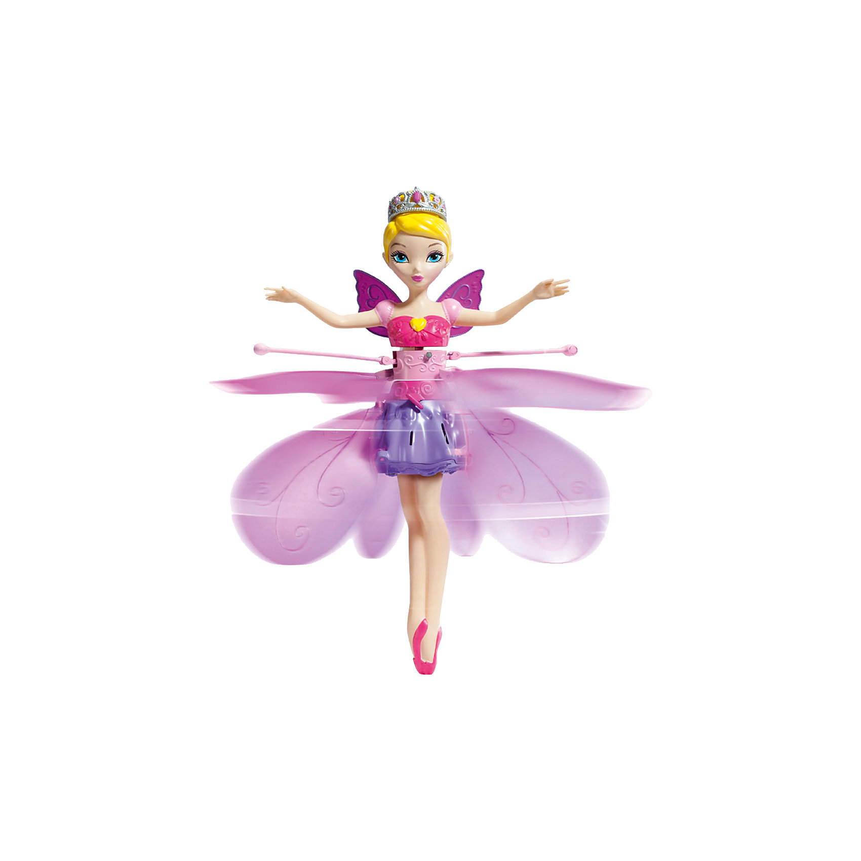 Принцесса, парящая в воздухе, Flying Fairy Принцесса, парящая в воздухе, Flying FairyПринцесса, парящая в воздухе, Flying Fairy (Летающая Фея), одета в нарядное платье розово-фиолетового цвета и с роскошной короной на голове, словно по волшебству зависает в воздухе на небольшом расстоянии от ладони или любой другой поверхности. Чтобы запустить принцессу, необходимо повернуть на рычаг, расположенный на задней стенке платформы, до активации лампочки. Затем поместите куклу на платформу, нажмите стартовую кнопку в форме губ, и летающая фея будет послушно следовать заданным направлениям!<br><br>Характеристики:<br>-Время зарядки: 5-30 минут (минимум-полная)<br>-Возможна зарядка от USB<br>-Время игры: около 5 мин<br>-Яркая куколка имеет высокую детализацию, с точной прорисовкой лица и элементов одежды <br>-Оригинальная прическа и цветовая гамма наряда<br>-Съемные крылья позволяют играть с ней в качестве обычной куклы<br>-Плавное перемещение в любых направлениях: вверх-вниз, вправо-влево<br><br>Комплектация: кукла, подставка (зарядное устройство + платформа для запуска), USB-кабель, инструкция<br><br>Дополнительная информация:<br>-Материалы: пластик<br>-Размеры в упаковке: 20х8х28 см<br>-Вес в упаковке: 250 г<br>-Питание: от 6 батареек АА (в комплект НЕ входят) <br><br>Принцесса, парящая в воздухе, станет отличным подарком на Новый Год, ведь волшебная куколка по-настоящему завораживает и не оставит равнодушной ни одну девочку!<br><br>Принцесса, парящая в воздухе, Flying Fairy (Летающая Фея) можно купить в нашем магазине.<br><br>Ширина мм: 284<br>Глубина мм: 203<br>Высота мм: 83<br>Вес г: 185<br>Возраст от месяцев: 36<br>Возраст до месяцев: 96<br>Пол: Женский<br>Возраст: Детский<br>SKU: 4035044