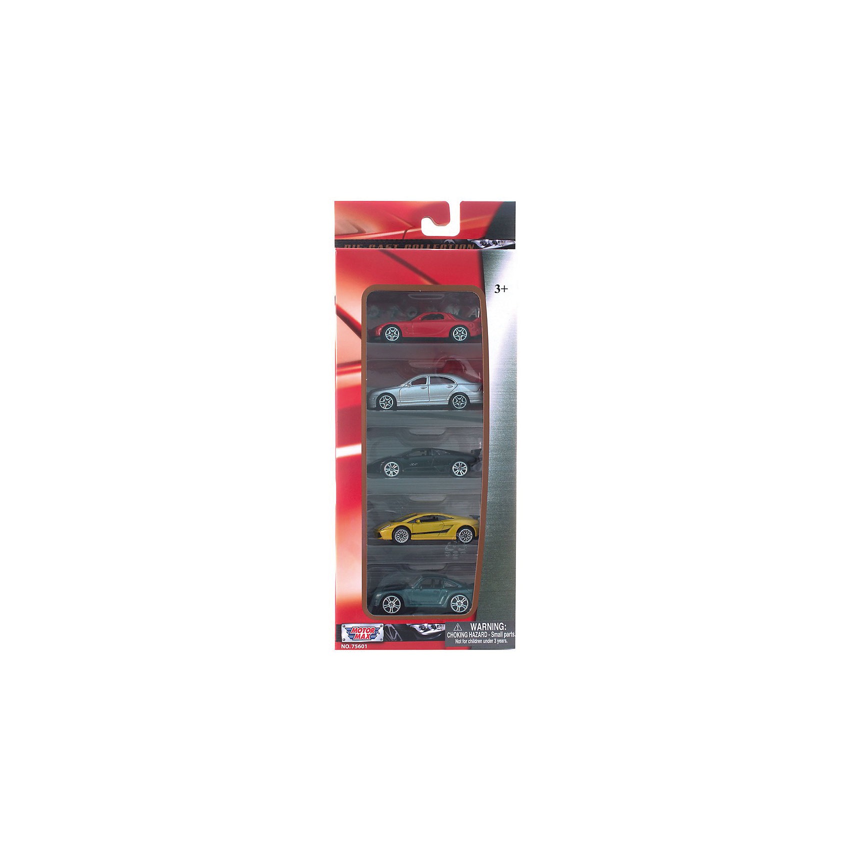 Коллекционные машинки 1:64. Набор C, Motormax Коллекционные машинки 1:64. Набор C, MotormaxКоллекционные модели<br>Юные автолюбители придут в восторг от коллекции из пяти автомобилей, созданных в масштабе 1:64. Модели выполнены очень реалистично, прекрасно детализированы и выглядят как настоящие. Можно аккуратно расставить автомобили на полочке или же устроить гонку или городские соревнование. У всех машинок подвижные прорезиненные колеса, которые прекрасно крутятся и катятся по ровной поверхности. Автомобили имеют узнаваемый дизайн: как снаружи, так и внутри все элементы четко прорисованы. Игрушки сделаны из высококачественных прочных материалов, безопасны для детей. В наборе - красная Mazda RX-7, черная Lamborghini Murcielago LP670-4 SV, желтая Lamborghini Gallardo Superleggera, зеленая Porsche 959 и серебристый Mercedes-Benz C-Class. Ваш ребенок обязательно оценит такой подарок, игры с машинками не только динамичные и увлекательные, они развивают мелкую моторику и воображение. <br><br>Дополнительная информация:<br><br>- Комплектация: 5 машинок в наборе - красная Mazda RX-7, черная Lamborghini Murcielago LP670-4 SV, желтая Lamborghini Gallardo Superleggera, зеленая Porsche 959 и серебристый Mercedes-Benz C-Class. <br>- Материал: пластик, резина, металл.<br>- Подвижные колеса.<br>- Масштаб: 1:64.<br><br>Коллекционные машинки 1:64. Набор C, Motormax можно купить в нашем магазине.<br><br>Ширина мм: 112<br>Глубина мм: 38<br>Высота мм: 250<br>Вес г: 280<br>Возраст от месяцев: 36<br>Возраст до месяцев: 84<br>Пол: Мужской<br>Возраст: Детский<br>SKU: 4042917