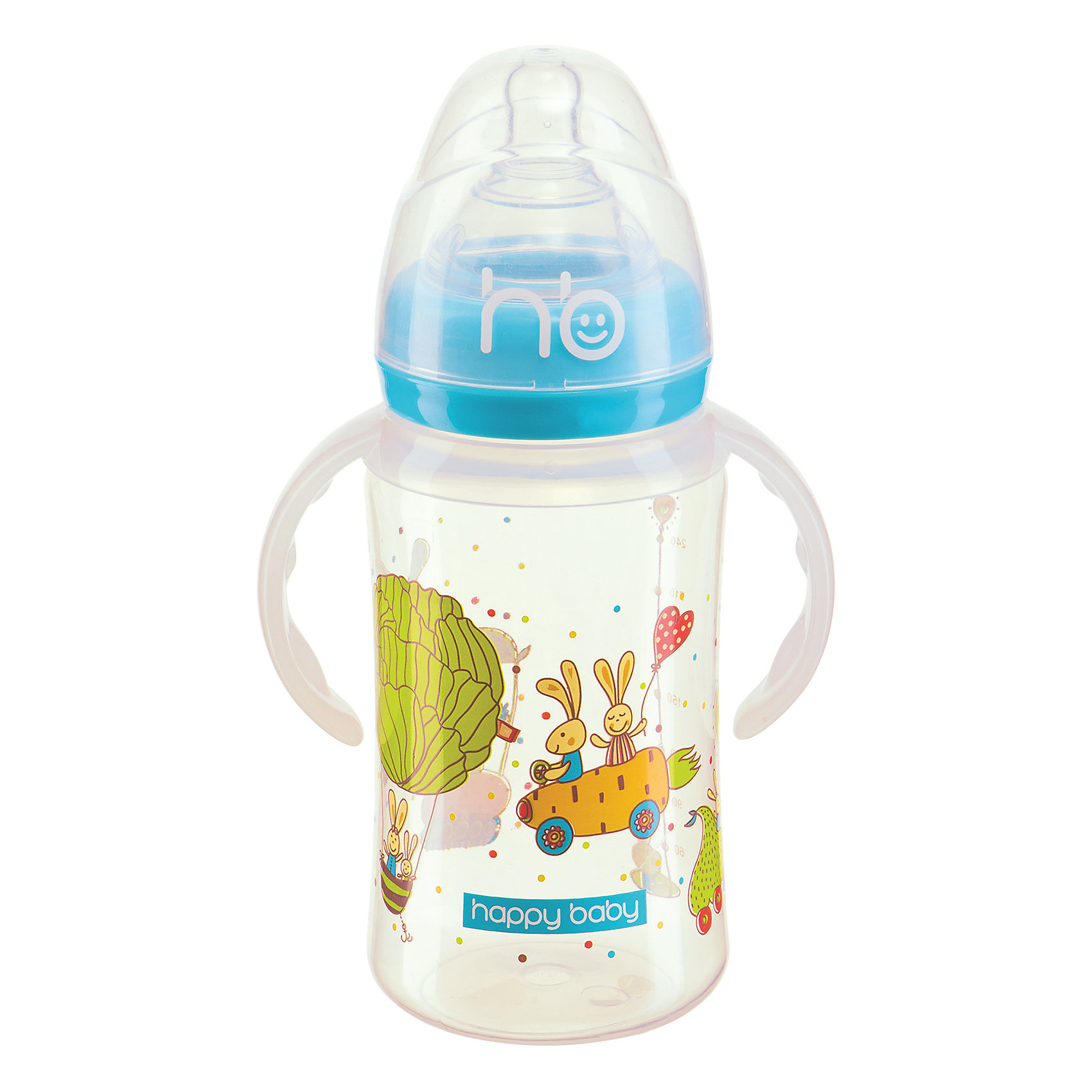 Бутылочка для кормления с ручками, 240 мл, Happy Baby, голубой Бутылочка для кормления с ручками, 240 мл, Happy Baby, голубой210 - 281 мл.<br>Бутылочка для кормления с ручками, 240 мл, Happy Baby<br>Бутылочка с широким горлом. Гирька-трубочка делает питьё жидкости удобнее для ребёнка. Трубочка, утяжелённая снизу, обеспечивает устойчивый поток даже при небольшом количестве жидкости в бутылке. Также сокращается угол наклона бутылки при кормлении. Трубочка предотвращает заглатывание ребёнком лишнего количества воздуха, что может послужить причиной колик, газов, срыгиваний, плохого настроения ребёнка. Эргономичные ручки легко снимаются. С помощью ёршика легко очистить бутылку в труднодоступных местах. Красочные рисунки порадуют вашего малыша.<br><br>Дополнительная информация:<br><br>- В комплекте: бутылочка, ершик, 2 соски, гирька-трубочка<br>- Объем: 240 мл.<br>- Возраст: 0+<br>- Шкала с делениями в 30 мл.<br>- Материал: полипропилен, силикон<br>- Цвет: голубой<br>- Можно использовать в микроволновой печи, но разогревать в СВЧ-печи без соски<br>- Можно мыть в посудомоечной машине<br><br>Бутылочку для кормления с ручками, 240 мл, Happy Baby можно купить в нашем интернет-магазине.<br><br>Ширина мм: 180<br>Глубина мм: 80<br>Высота мм: 75<br>Вес г: 70<br>Возраст от месяцев: 0<br>Возраст до месяцев: 36<br>Пол: Мужской<br>Возраст: Детский<br>SKU: 4047243