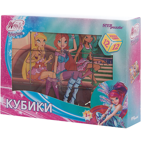 Кубики "Winx Club ", 12шт, Step puzzle