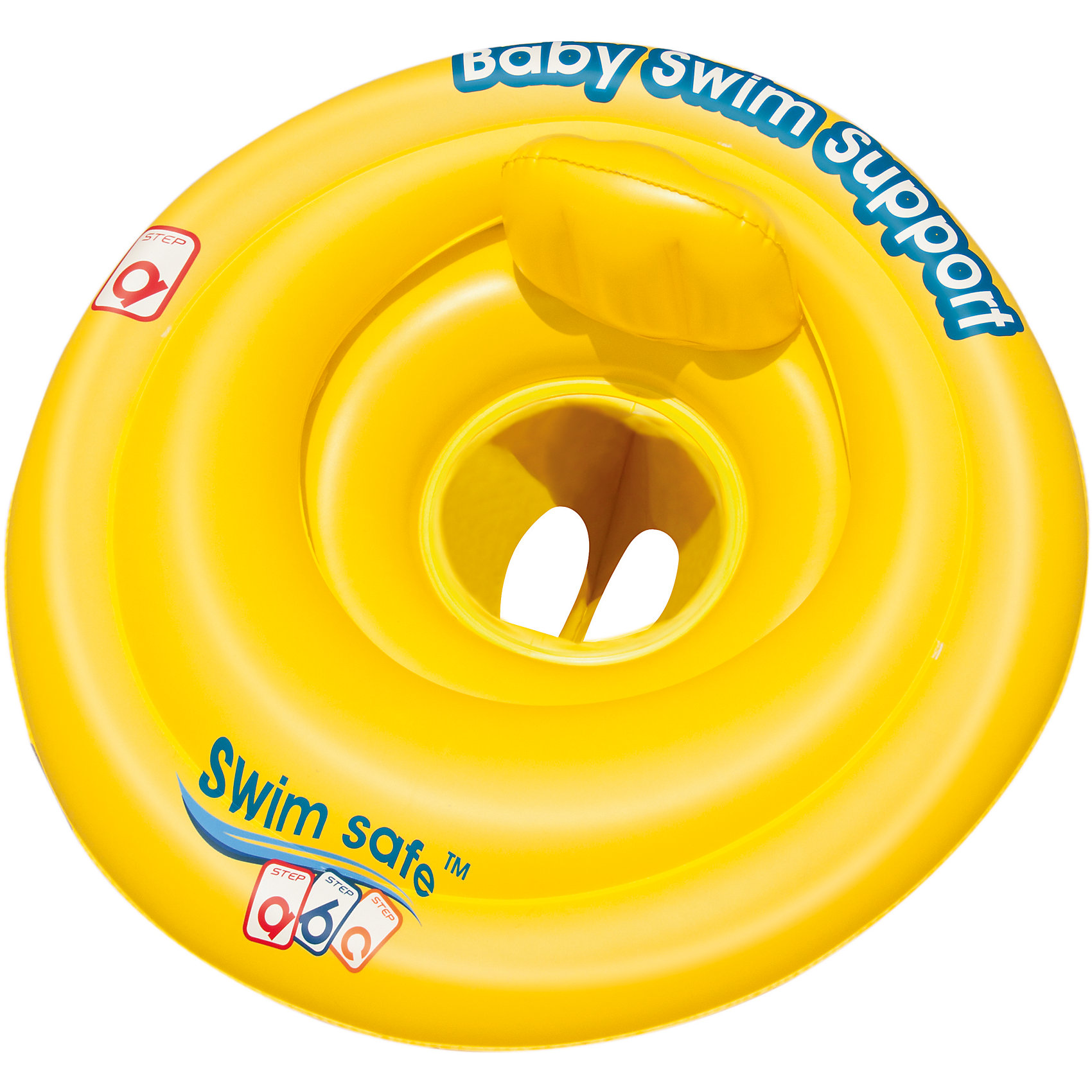 Круг для плавания с сиденьем и спинкой Swim Safe, ступень A, Bestway Круг для плавания с сиденьем и спинкой Swim Safe, ступень A, BestwayКруги и нарукавники<br>Характеристики товара:<br><br>• материал: винил<br>• цвет: желтый<br>• размер: 69 см<br>• легкий материал<br>• отверстия для ног<br>• удобное сиденье со спинкой<br>• трехкамерная конструкция обеспечивает надежность<br>• надувной <br>• яркий цвет<br>• комфортный<br>• хорошо заметен на воде<br>• возраст: от 0 до 12 мес<br>• страна бренда: США, Китай<br>• страна производства: Китай<br><br>Это отличный способ научить малышей не бояться воды и обеспечить детям веселое времяпровождение! Круг поможет ребенку больше времени проводить на воде .<br><br>Предмет сделан из прочного материала, но очень легкого - отлично держится на воде. Круг легкий, его удобно брать с собой. Изделие произведено из качественных и безопасных для детей материалов.<br><br>Круг для плавания с сиденьем и спинкой Swim Safe, ступень A, от бренда Bestway (Бествей) можно купить в нашем интернет-магазине.<br><br>Ширина мм: 160<br>Глубина мм: 45<br>Высота мм: 245<br>Вес г: 452<br>Возраст от месяцев: 0<br>Возраст до месяцев: 12<br>Пол: Унисекс<br>Возраст: Детский<br>SKU: 4051655