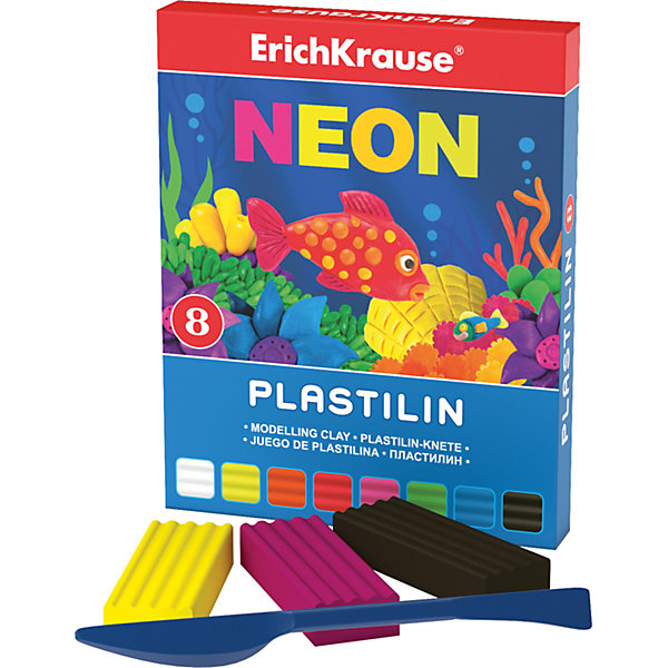 Пластилин Neon (8 цветов, 144г + стек), Artberry Пластилин Neon (8 цветов, 144г + стек), ArtberryРисование и лепка<br>Пластилин Neon (Неон) (8 цветов, 144г + стек), Artberry (Артберри) невероятно мягкий и пластичный, поэтому из брусочков отлично получаются как плоские (так называемая техника рисования пластилином на поверхности), так и объемные фигурки. Набор пластилина отличается яркой и насыщенной палитрой, при этом цвета легко смешиваются между собой для получения новых оттенков. Позвольте вашему ребенку воплощать свои фантазии в лепке, развивая при этом воображение и мелкую моторику.<br><br>Характеристики:<br>-Сохраняет форму, не застывает на воздухе<br>-Произведен на основе натуральных растительных компонентов<br>-Не липнет к рукам или рабочей поверхности, не оставляет жирных пятен<br>-Лепка пластилином способствует развитию мелкой моторики, целеустремленности, терпения, творческих способностей<br><br>Комплектация: пластилин 8 цветов по 18 г, стек (пластиковый нож)<br><br>Дополнительная информация:<br>-Вес в упаковке: 175 г<br>-Размеры в упаковке: 151х119х10 мм<br>-Материалы: пластилин, пластик<br><br>Набор пластилина из 8 цветов является отличным подарком, который доставит настоящую радость детям и откроет новые возможности для развития творческих способностей Вашего ребенка.<br><br>Пластилин Neon (Неон) (8 цветов, 144г + стек), Artberry (Артберри) можно купить в нашем магазине.<br><br>Ширина мм: 151<br>Глубина мм: 119<br>Высота мм: 10<br>Вес г: 175<br>Возраст от месяцев: 36<br>Возраст до месяцев: 144<br>Пол: Унисекс<br>Возраст: Детский<br>SKU: 4058296
