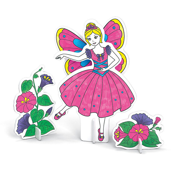 3D Раскраска Фея танца, Artberry 3D Раскраска Фея танца, ArtberryМодели из бумаги<br>С помощью набора 3D Раскраска Фея танца, Artberry (Артберри) Вашей девочке предстоит собрать и разукрасить фигурку танцующей феи с крыльями в пышном платье, создав оригинальный аксессуар. Сборка объемной модели феи не потребует клея и ножниц. Творческий процесс развивает усидчивость, моторику пальцев, терпение, трудолюбие и творческие способности.<br><br>Комплектация: 6 разноцветных фломастеров, 2 карты с фигурами для сборки<br><br>Дополнительная информация:<br>-Вес в упаковке: 243 г<br>-Размеры в упаковке: 300х230х25 мм<br>-Материалы: картон, пластмасса, чернила<br><br>Такой творческий набор станет отличным подарком, который доставит настоящую радость детям и откроет новые возможности для развития творческих способностей Вашего ребенка!<br><br>3D Раскраска Фея танца, Artberry (Артберри) можно купить в нашем магазине.<br><br>Ширина мм: 300<br>Глубина мм: 230<br>Высота мм: 25<br>Вес г: 243<br>Возраст от месяцев: 36<br>Возраст до месяцев: 144<br>Пол: Унисекс<br>Возраст: Детский<br>SKU: 4058311